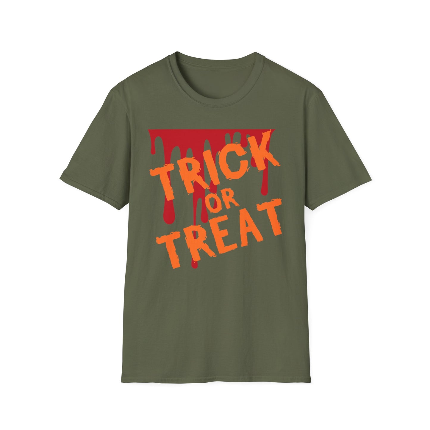 Halloween Trick or Treat Unisex T-Shirt, Spooky Costume Tee, Fall Festival Wear, Halloween Party Shirt, Yearly Autumn Apparel