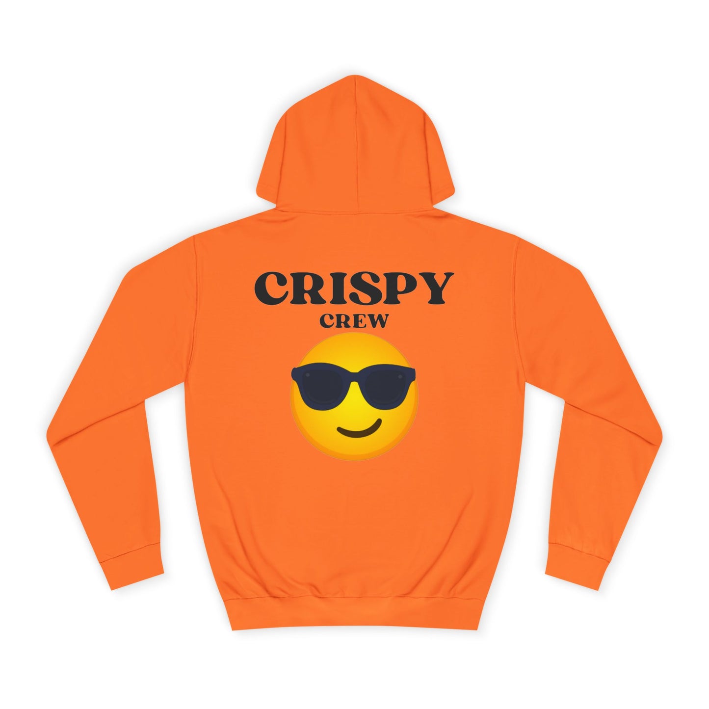 Crispy Emoji Unisex College Hoodie, Cool College Apparel, Casual Wear, Gift for Students, Trendy Fashion Piece, Classy Loungewear