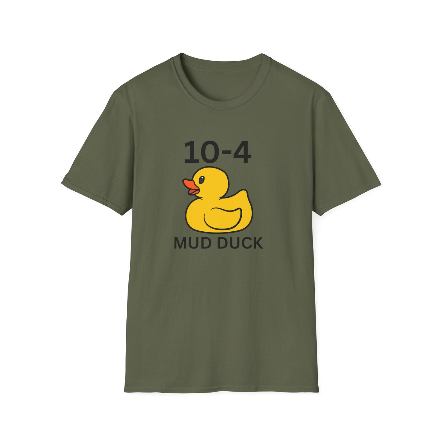 Funny Mud Duck Graphic Tee, Unisex Shirt, Casual Wear, Gift for Friends, Summer Outing, Unique Duck T-Shirt