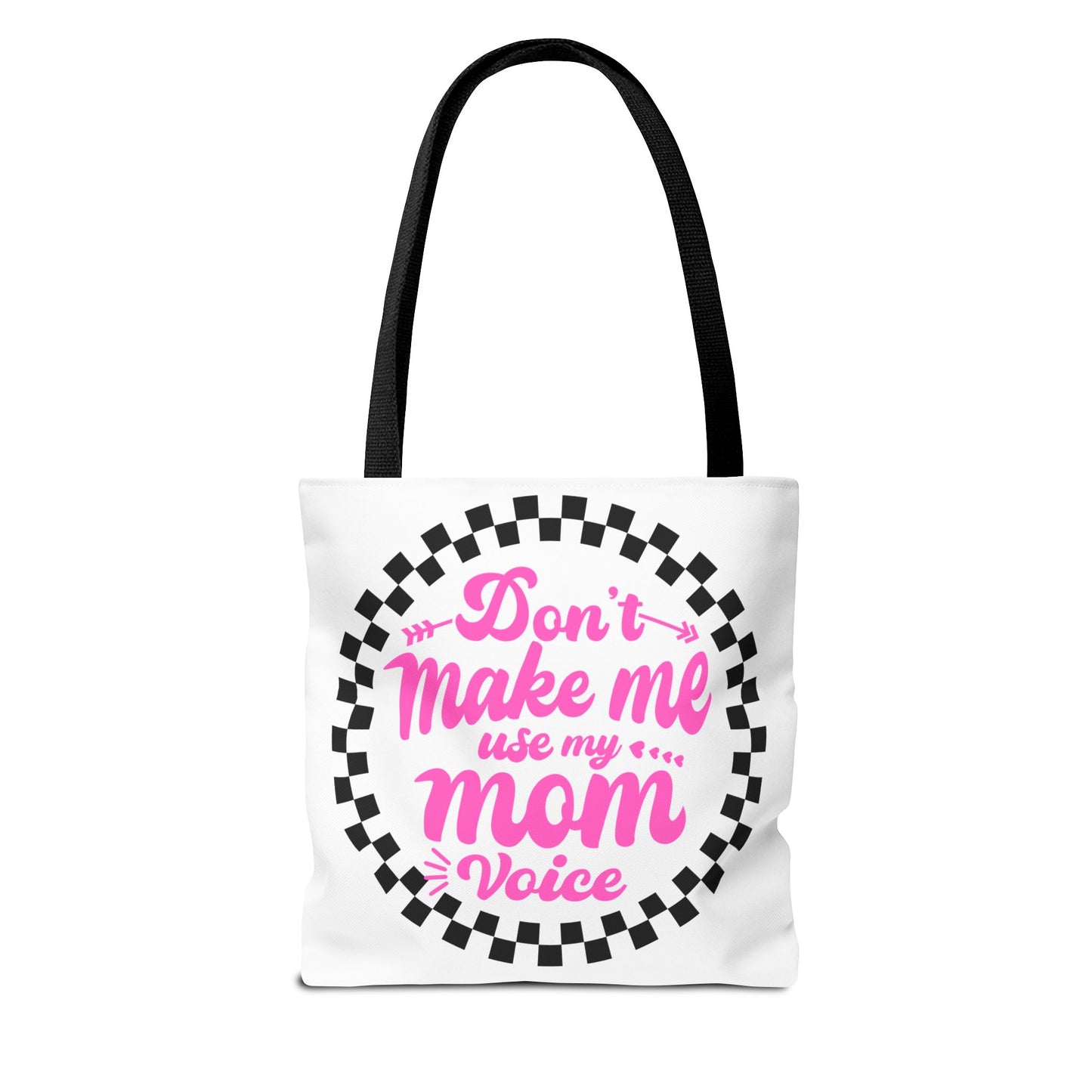 Mom Voice Tote Bag - Funny Gift for Moms, Ideal for Mother's Day, Daily Use, Grocery Shopping, Eco-Friendly, Parenting Humor