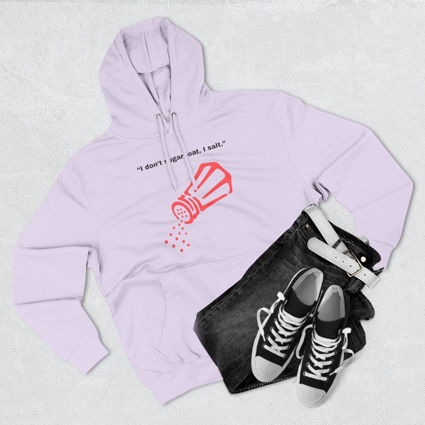 I Don t Do Part Salt I Salt salt shaker illustration Hoodie | Minimal Kitchen Humor