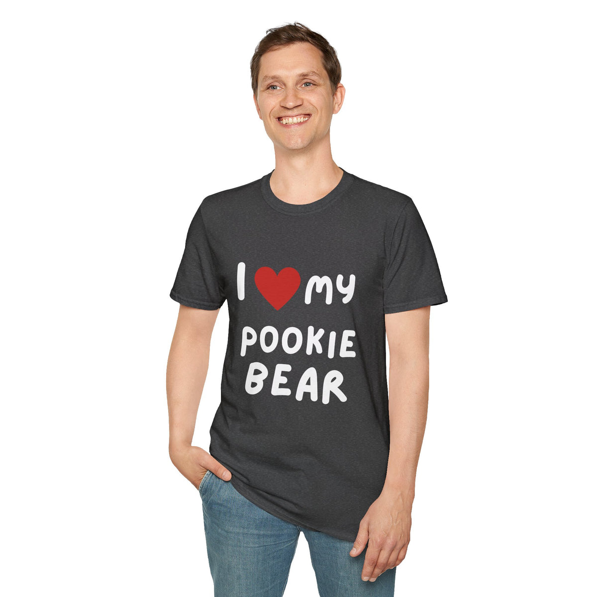 I Heart My Pookie Bear T-Shirt | Cute Heart Typography Tee