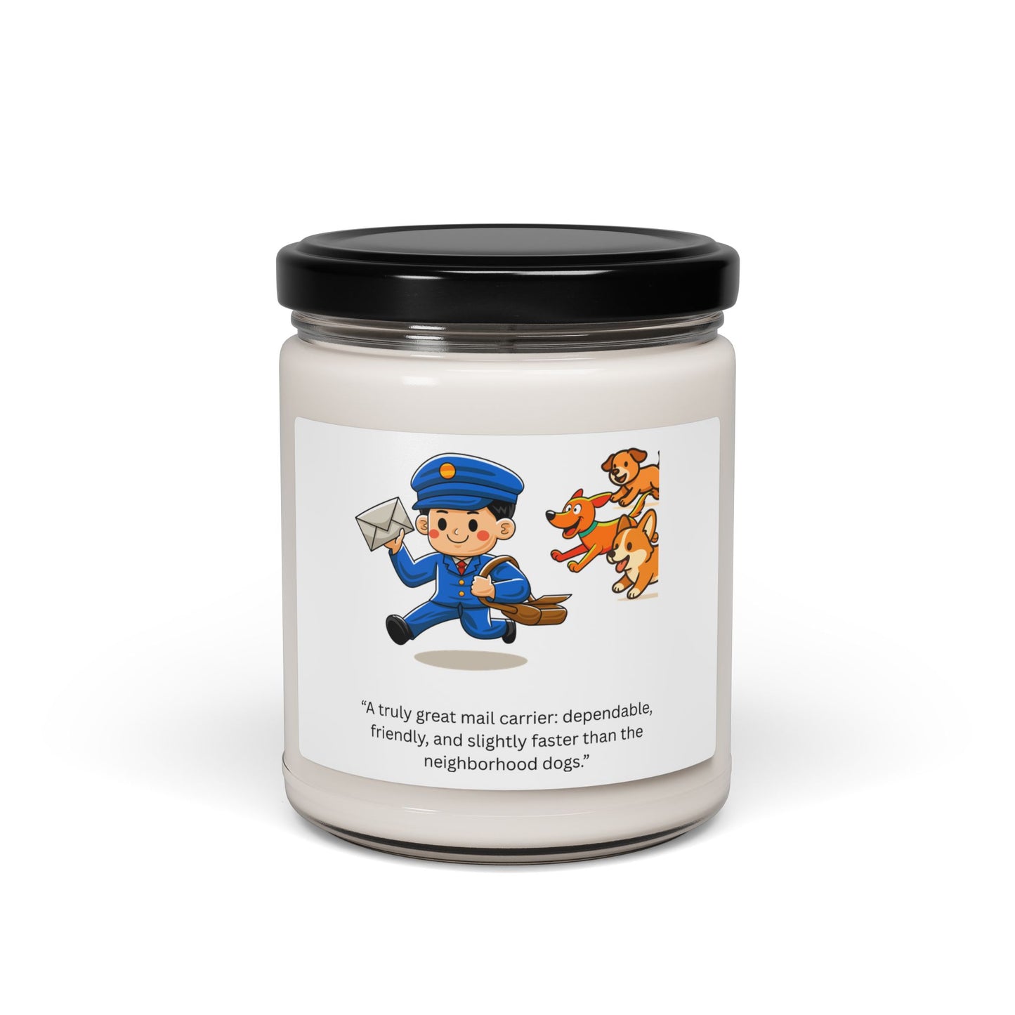 Charming Mail Carrier Candle, Scented Soy Candle, Home Decor, Gift for Mail Enthusiasts, Unique Candles for Any Occasion