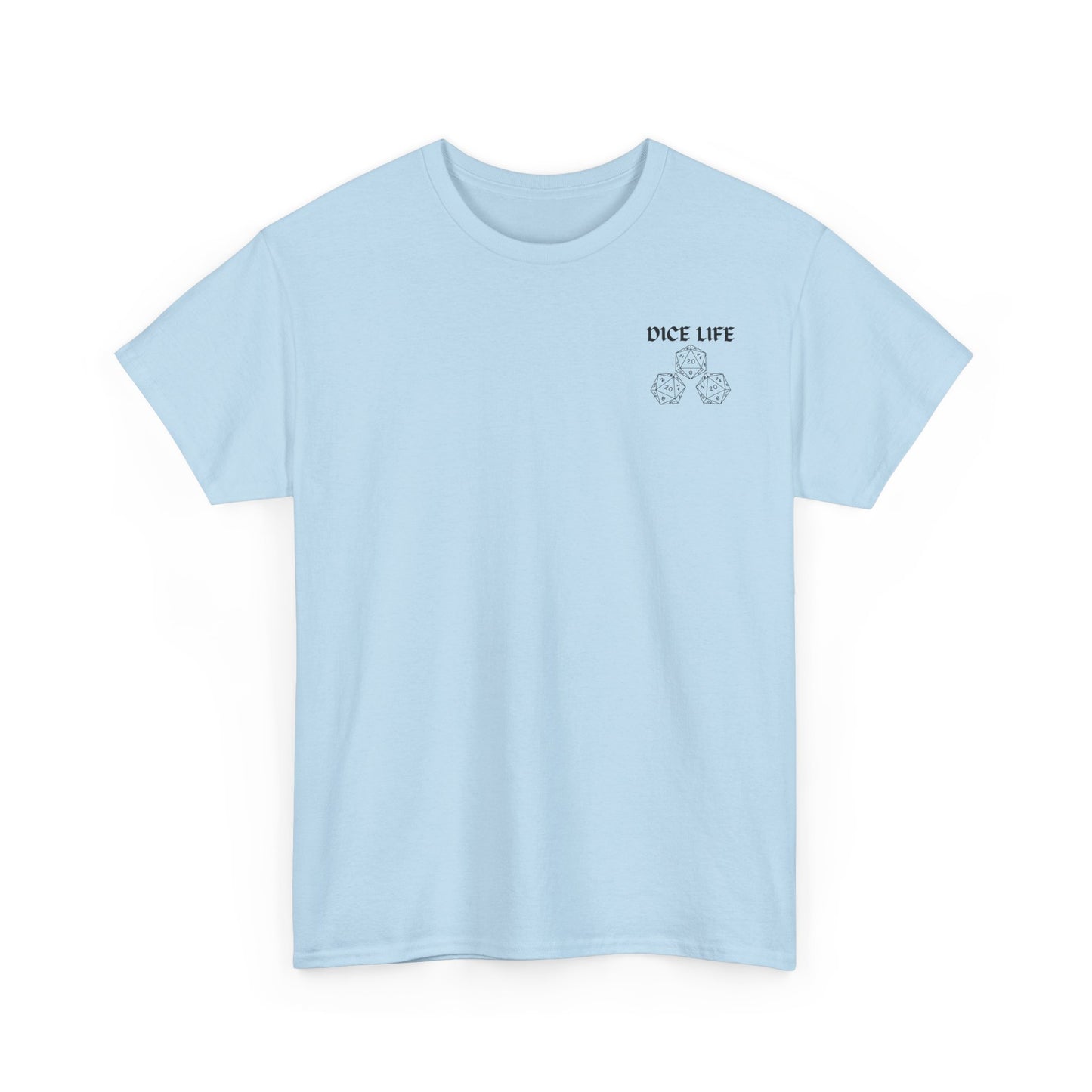 Dice Life Gaming T-Shirt, Perfect for Gamers, D&D Enthusiasts, Casual Wear, Gift for Tabletop Players, Unisex Graphic Tee