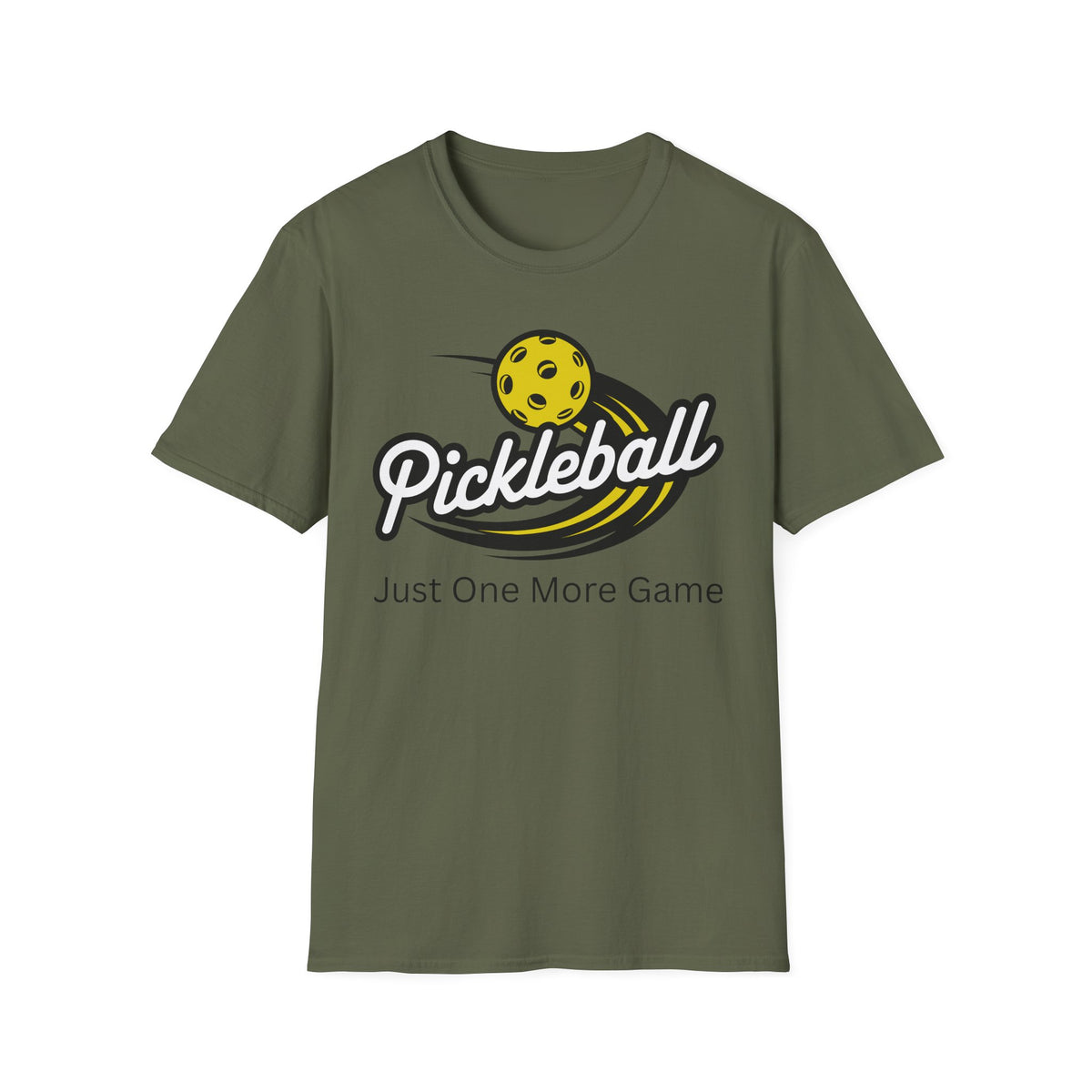 Pickleball Logo 'Just One More Game' T-Shirt | Pickleball Tee