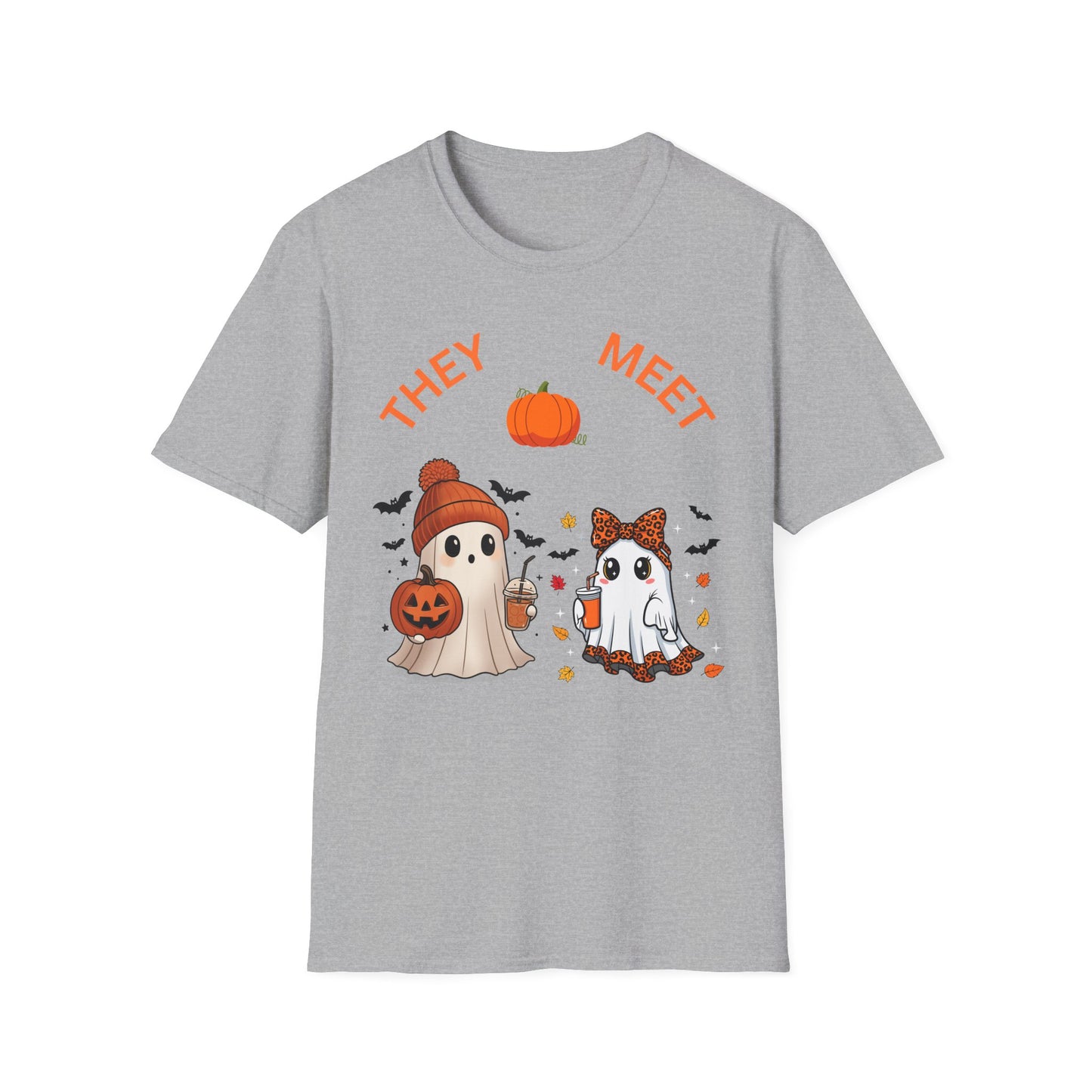Cute Halloween Ghosts Unisex T-Shirt, Ghost-Themed Apparel, Fall Fashion, Halloween Costume, Spooky Season Gift