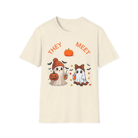 Cute Halloween Ghosts Unisex T-Shirt, Ghost-Themed Apparel, Fall Fashion, Halloween Costume, Spooky Season Gift