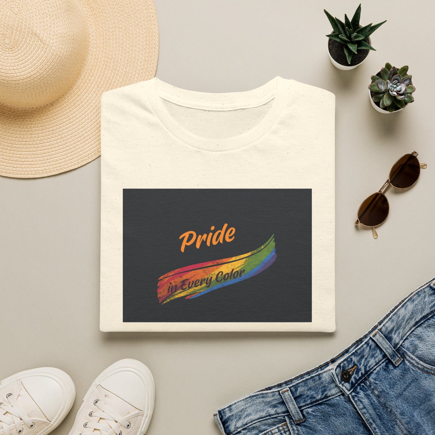 Pride Rainbow Brushstroke Together We Shine T-Shirt | LGBTQ+ Pride Tee