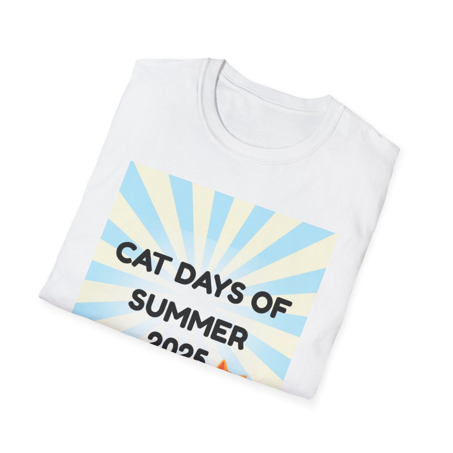 Summer Cat Days Unisex T-Shirt, Cute Cat Tee, Funny Pet Lover Gift, Casual Summer Wear, Summer 2025 T-Shirt