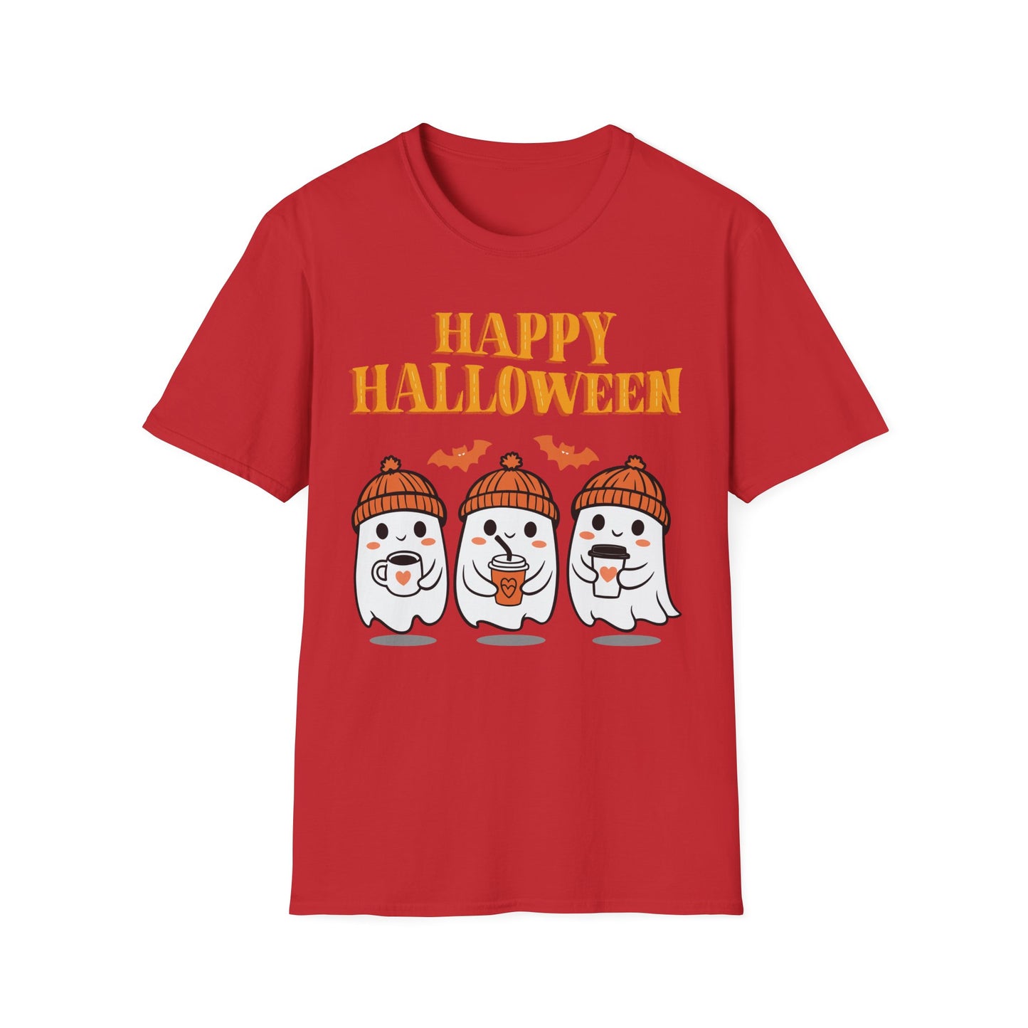 Happy Halloween Unisex Softstyle T-Shirt, Cute Halloween Tee, Fall Fashion, Pumpkin Spice Lovers, Halloween Party Outfit, Trendy [...]