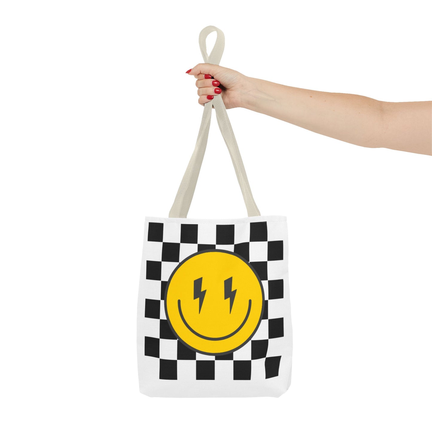 Cheerful Smiley Tote Bag, Fun Eco-Friendly Shopping Bag, Gift for Friends, Festival Essentials, Everyday Use