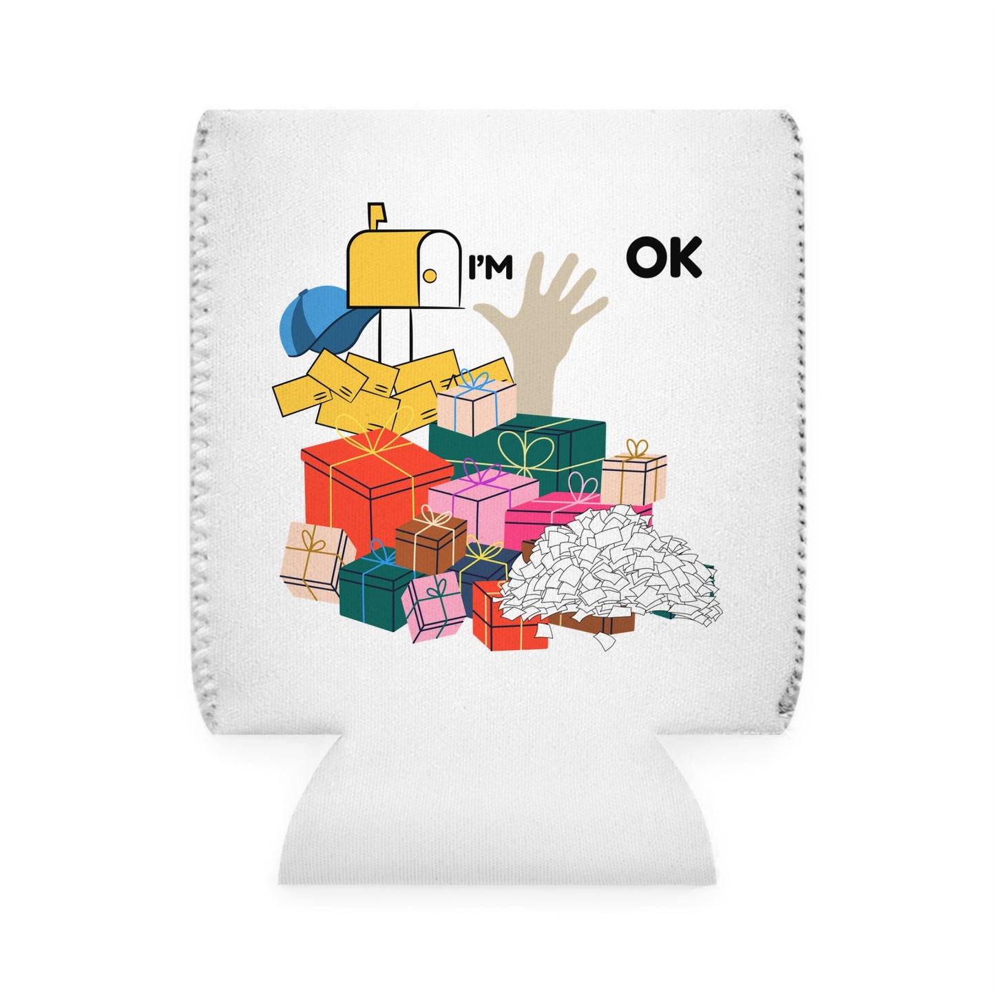 Festive Can Cooler Sleeve for Celebrations, Holiday Gift, Fun Party Accessory, Memorable Get-Together, Seasonal Vibes