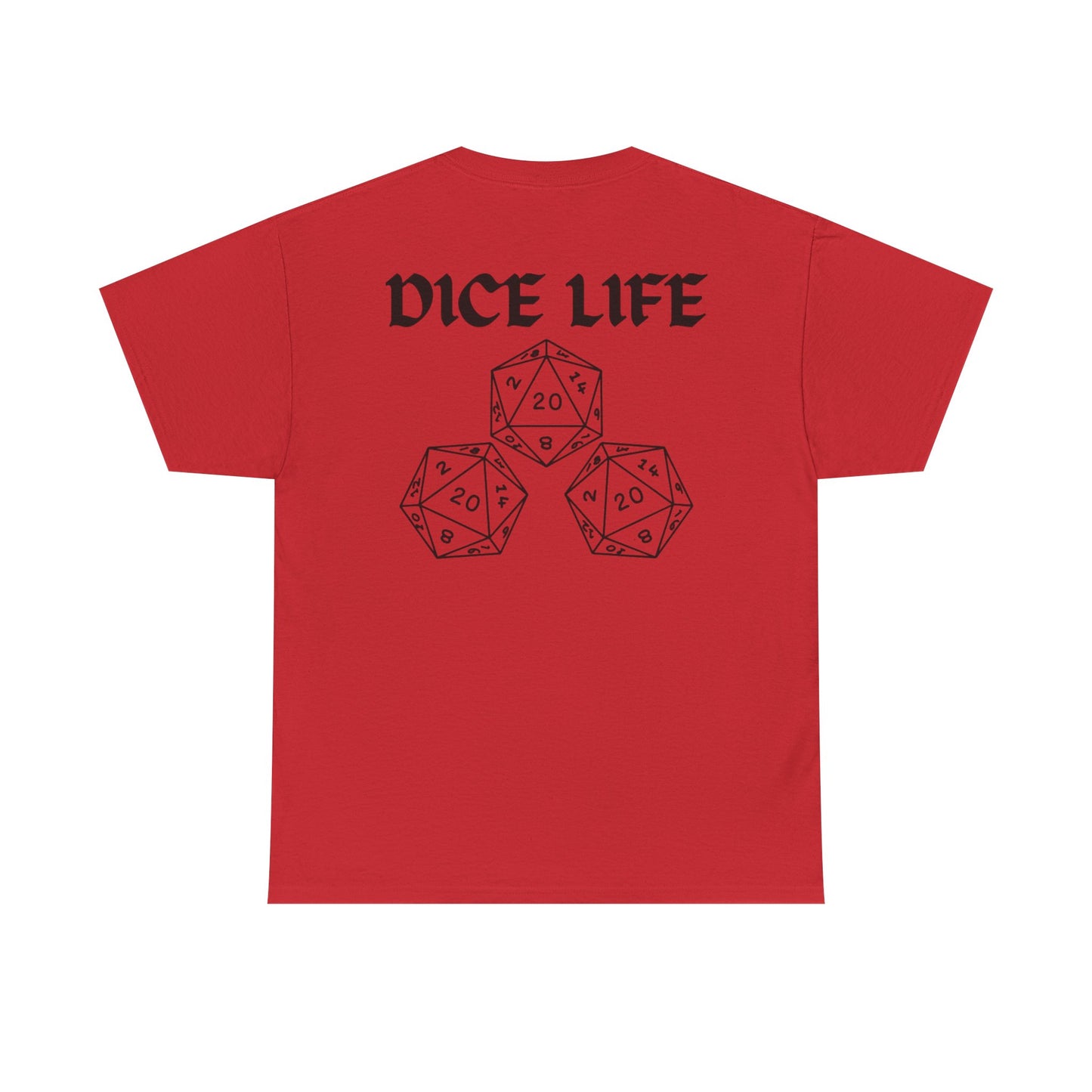Dice Life Gaming T-Shirt, Perfect for Gamers, D&D Enthusiasts, Casual Wear, Gift for Tabletop Players, Unisex Graphic Tee