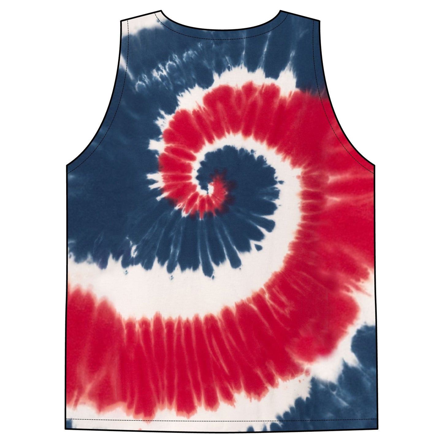 2026 Rainbow Tie-Dye Tank Top | Spiral Swirl Festival Beachwear