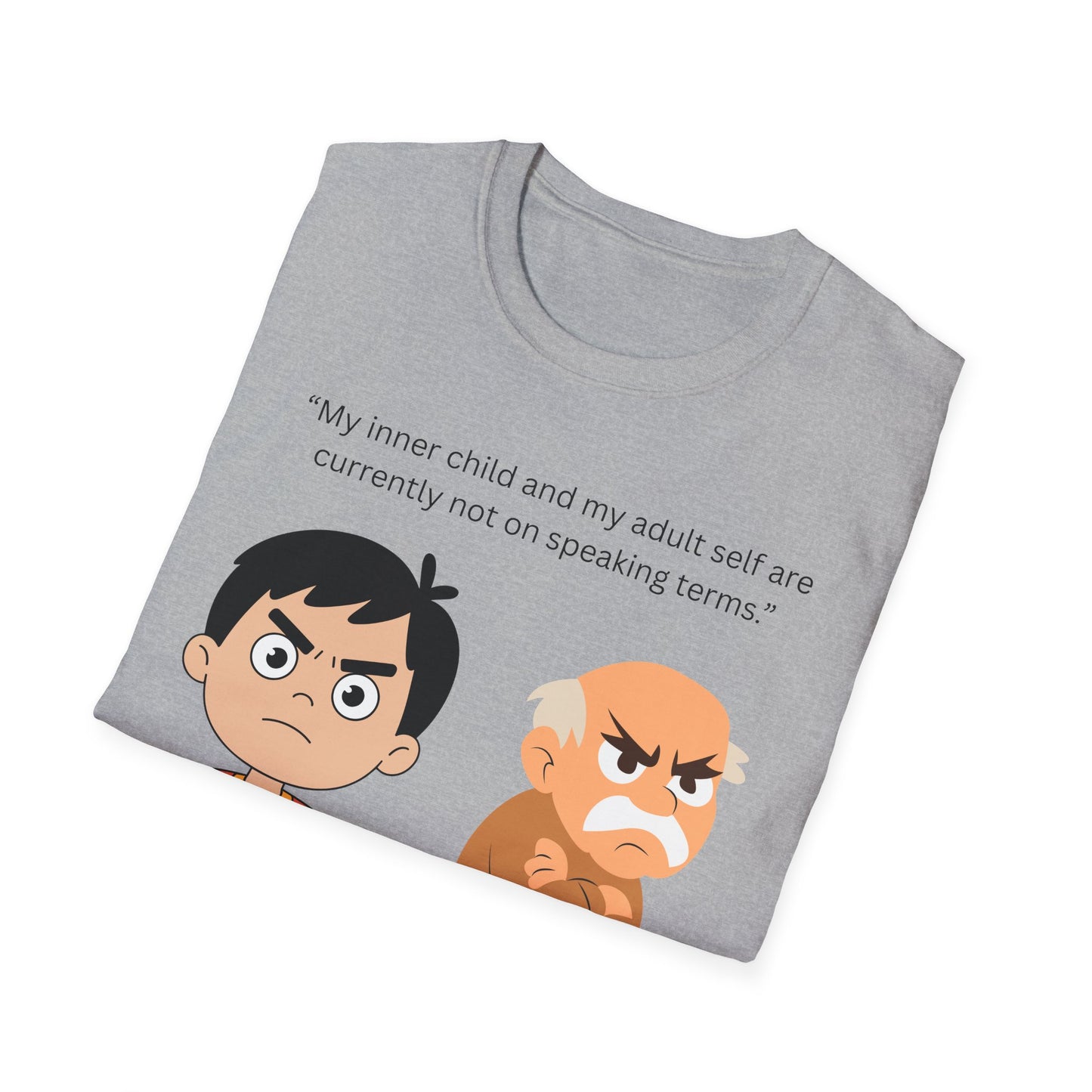 Humorous Inner Child T-Shirt, Funny Gift, Unisex Tee, Adult Humor Shirt, Self-Care Apparel, Memorable Occasion Shirt