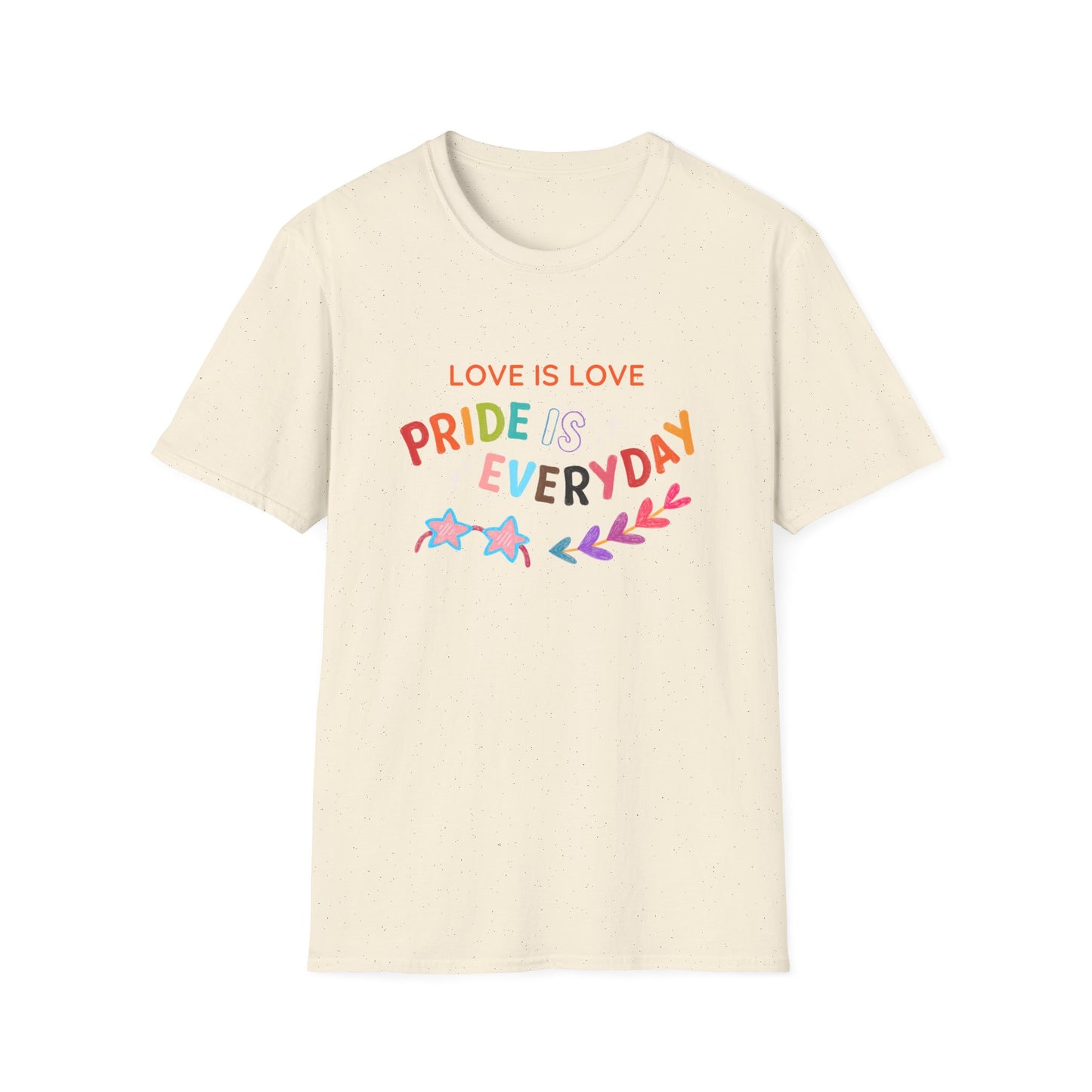 Love Is Love Pride Is Everyday T-Shirt | Rainbow Typography