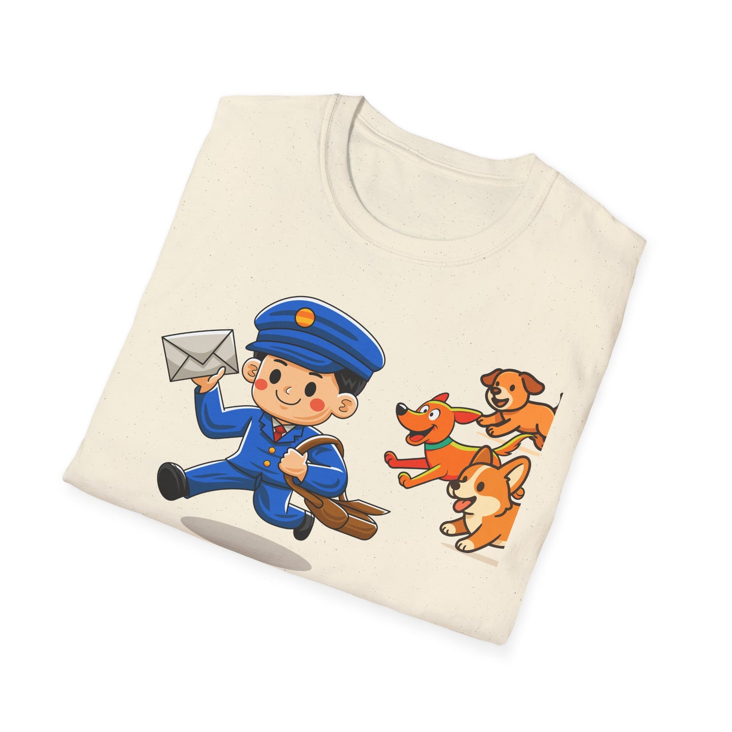 Friendly Neighborhood Mail Carrier T-Shirt, Unisex Graphic Tee, Dog Lover Gift, Animal Lover Apparel, Cute Animal T-Shirt, Fun Gift Idea