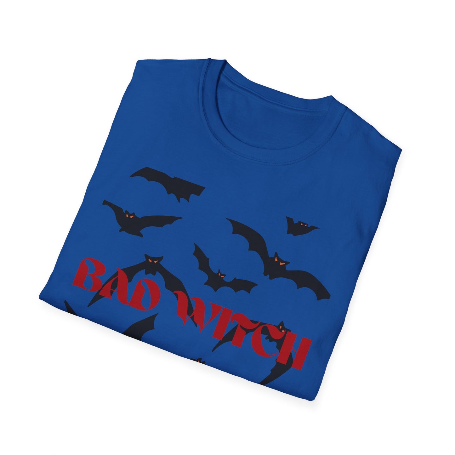 Bad Witch Halloween Unisex T-Shirt, Spooky Shirt, Halloween Costume, Witchy Tee, Bat Graphic Top, Fall Outfit