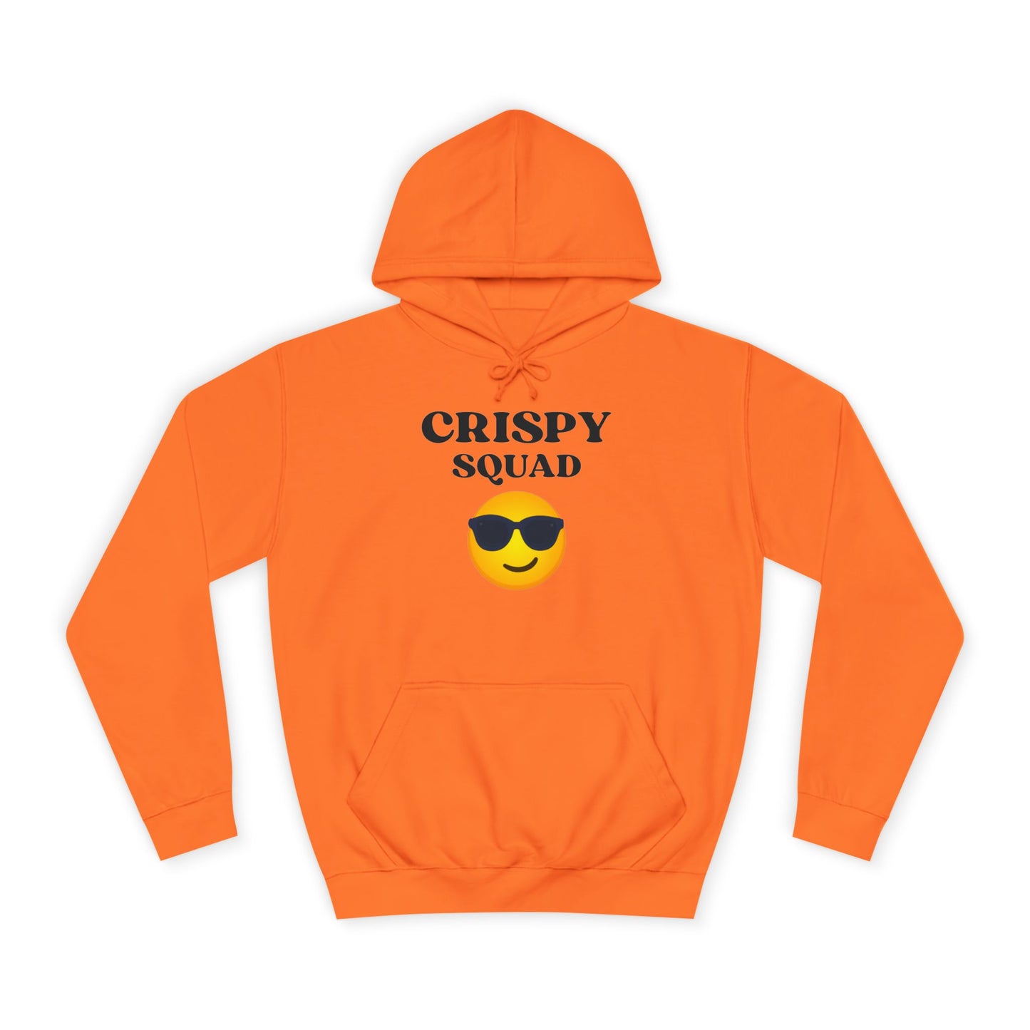 Crispy Squad Unisex College Hoodie, Funny Hoodie for Students, Casual Sweatshirt, Gift for College Friends, Fall Apparel