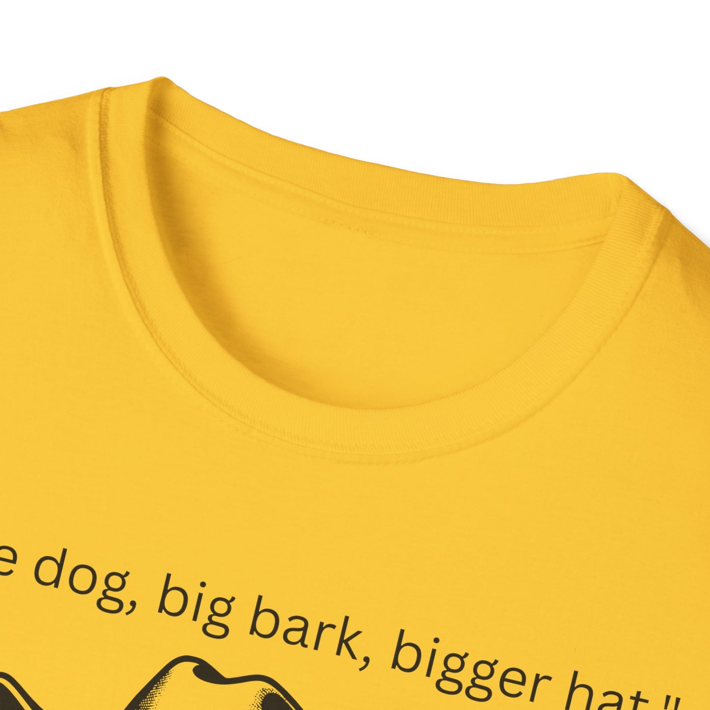 Little Dog Big Bark Unisex T-Shirt, Funny Dog Shirt, Pet Lover Gift, Cowboy Dog Tee, Cute Graphic Tee