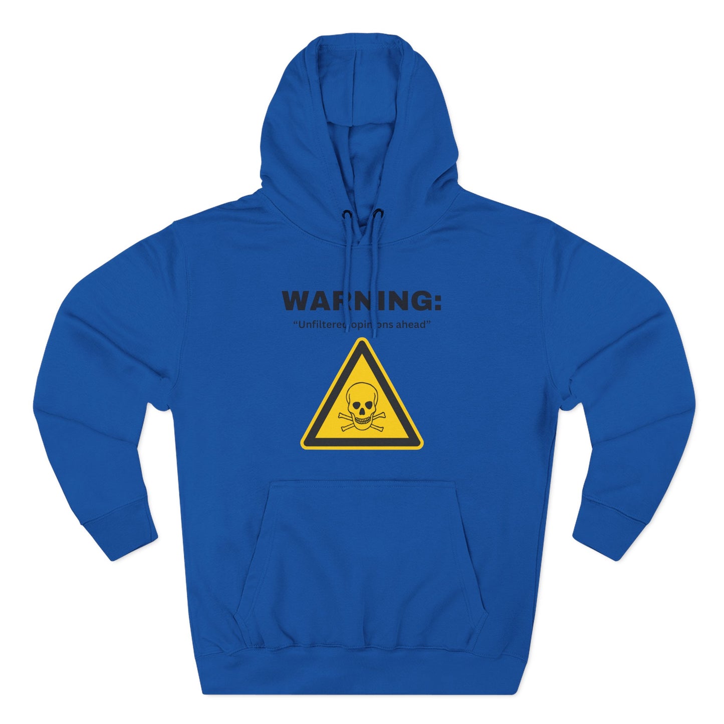 Warning Toxic Chemical Skull Triangle Hoodie | Hazard Symbol Graphic