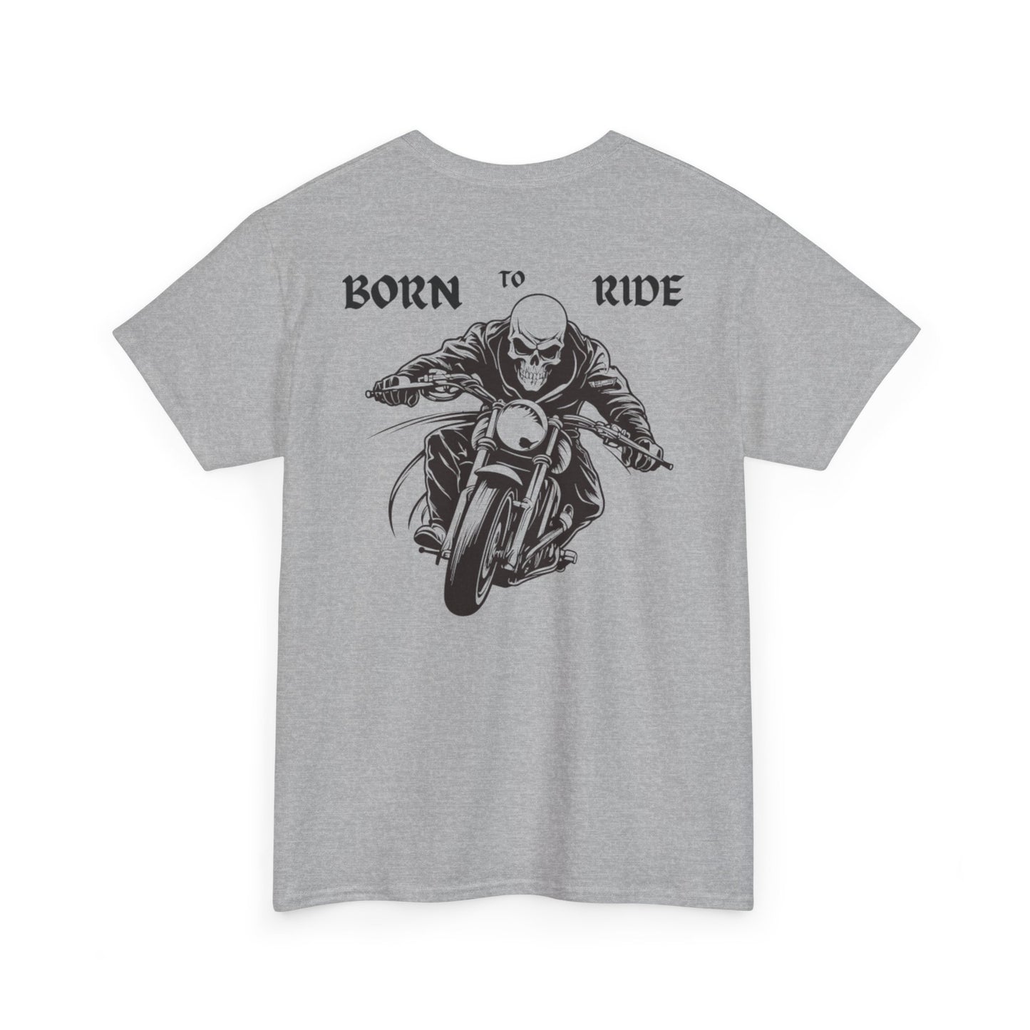 Born to Ride Unisex Heavy Cotton Tee - Perfect for Motorcycle Enthusiasts