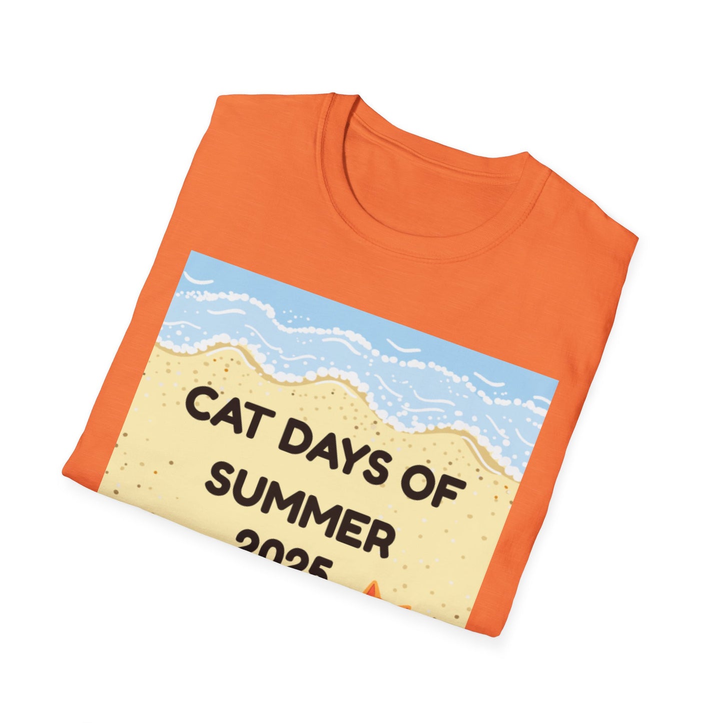 Cat Days of Summer T-Shirt, Fun Summer Tee, Cat Lover Gift, Beach Vibe Shirt, Summer Party Attire, 2025 Celebration T-Shirt
