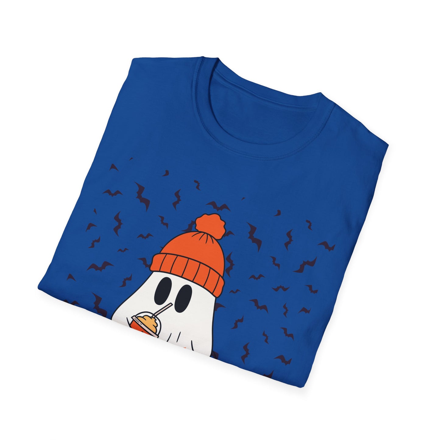Halloween Ghost Cozy Unisex T-Shirt | Spooky Fun, Fall Apparel, Pumpkin Lovers Gift, Casual Halloween Outfit, Autumn Vibes