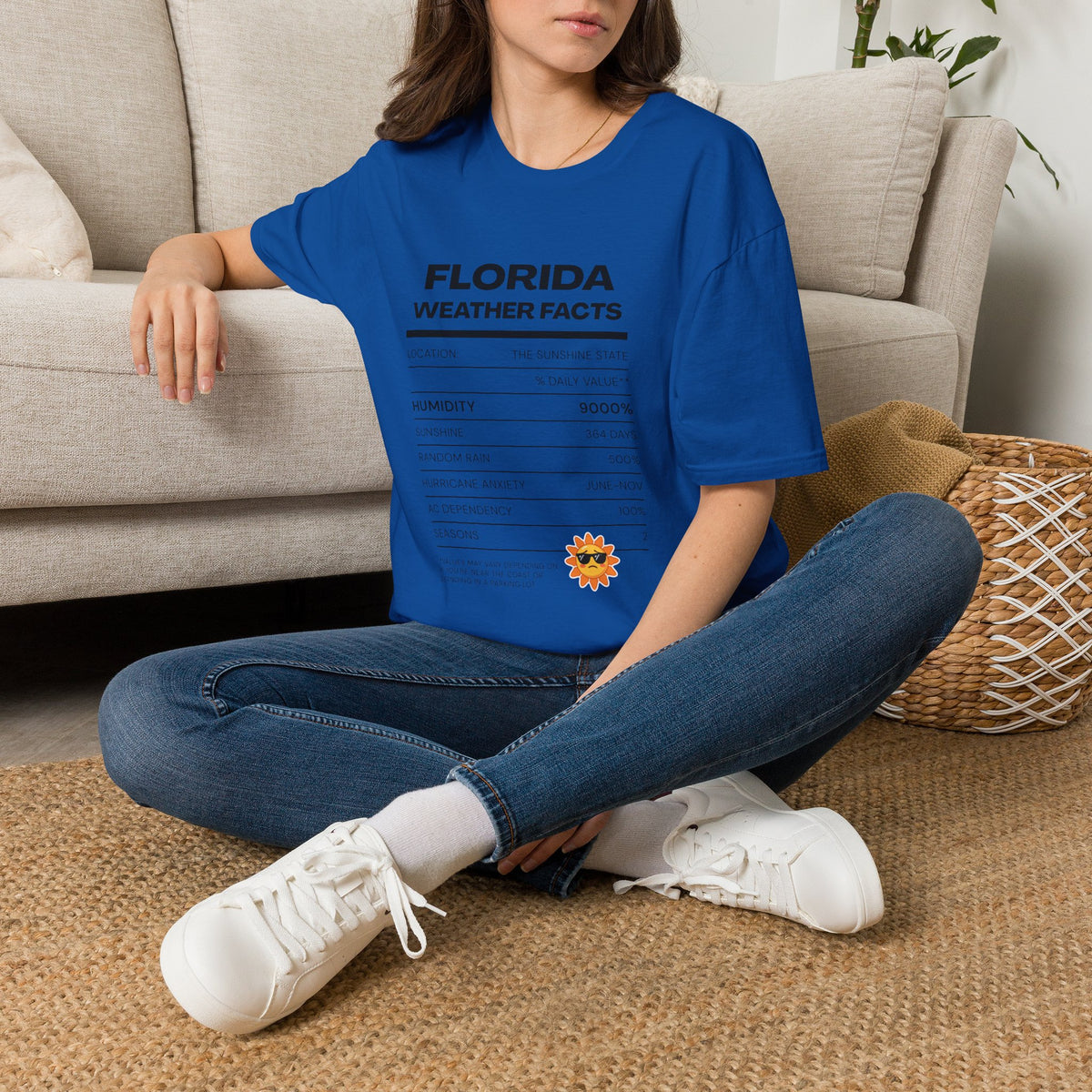 Florida Weather Facts T-Shirt | Humidity 9000% Graphic Tee