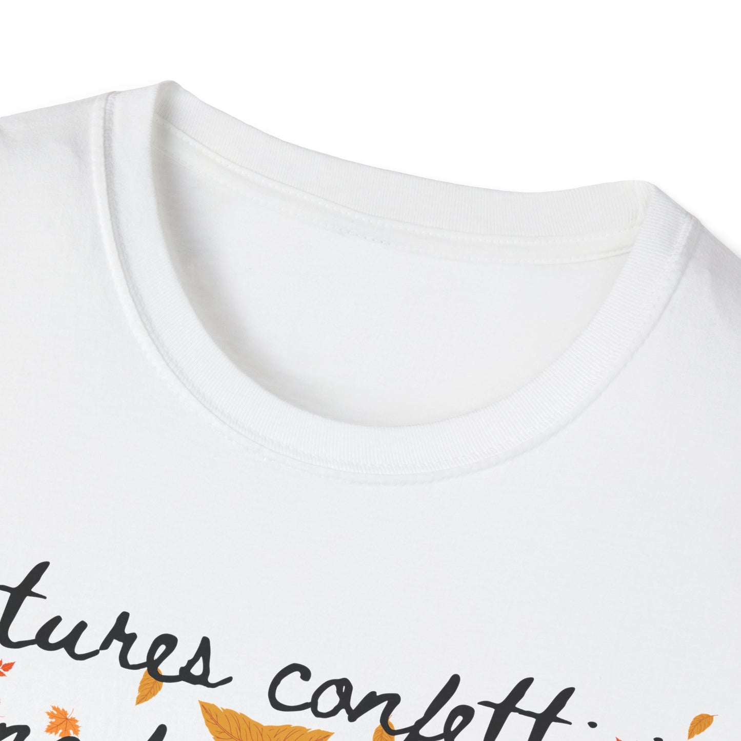 Fall Nature Confetti T-Shirt | Autumn Apparel, Seasonal Gift, Cute Casual Wear, Outdoor Adventures, Thanksgiving Shirts