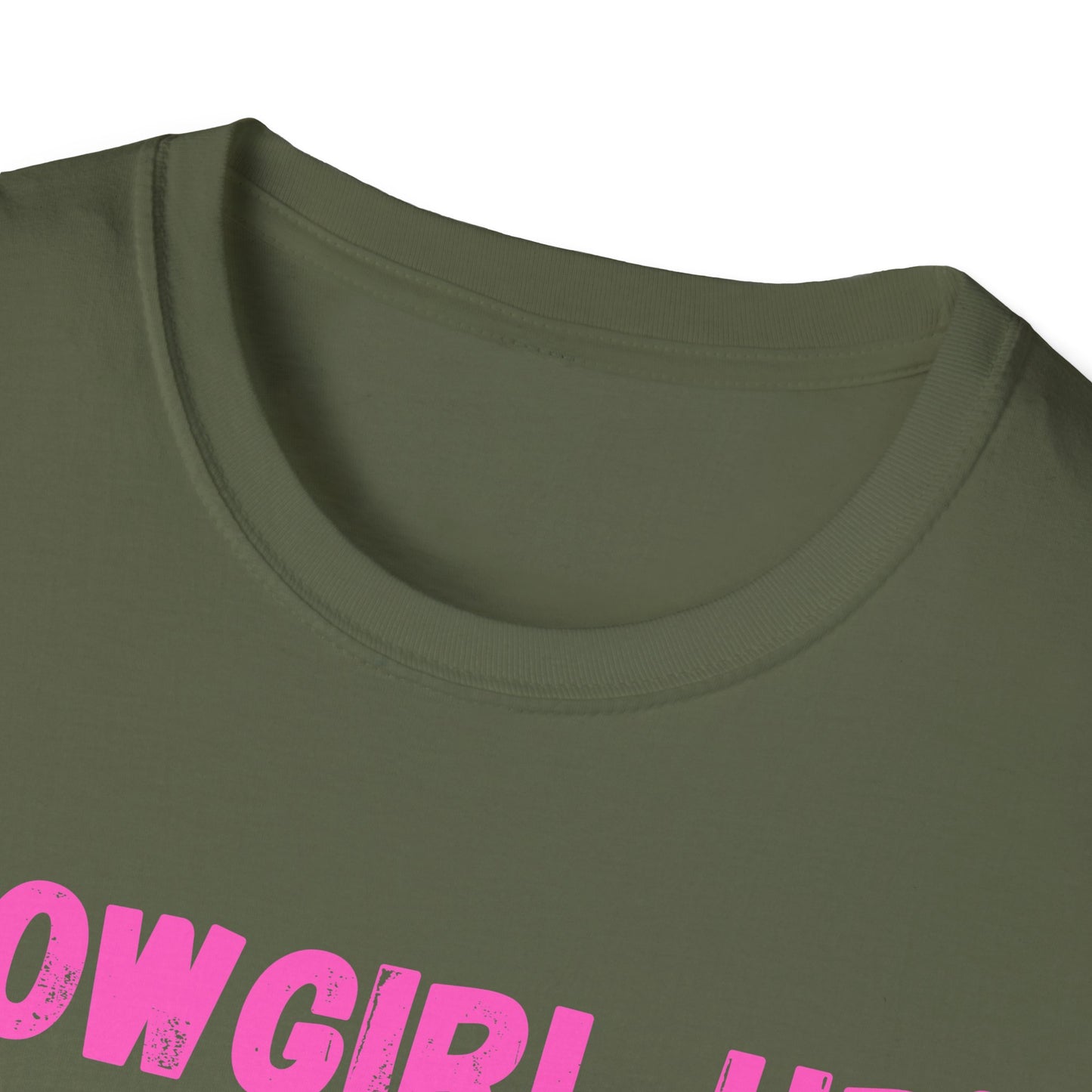 Cowgirl up graphic tee, T Shirt | Raised on Country pink text