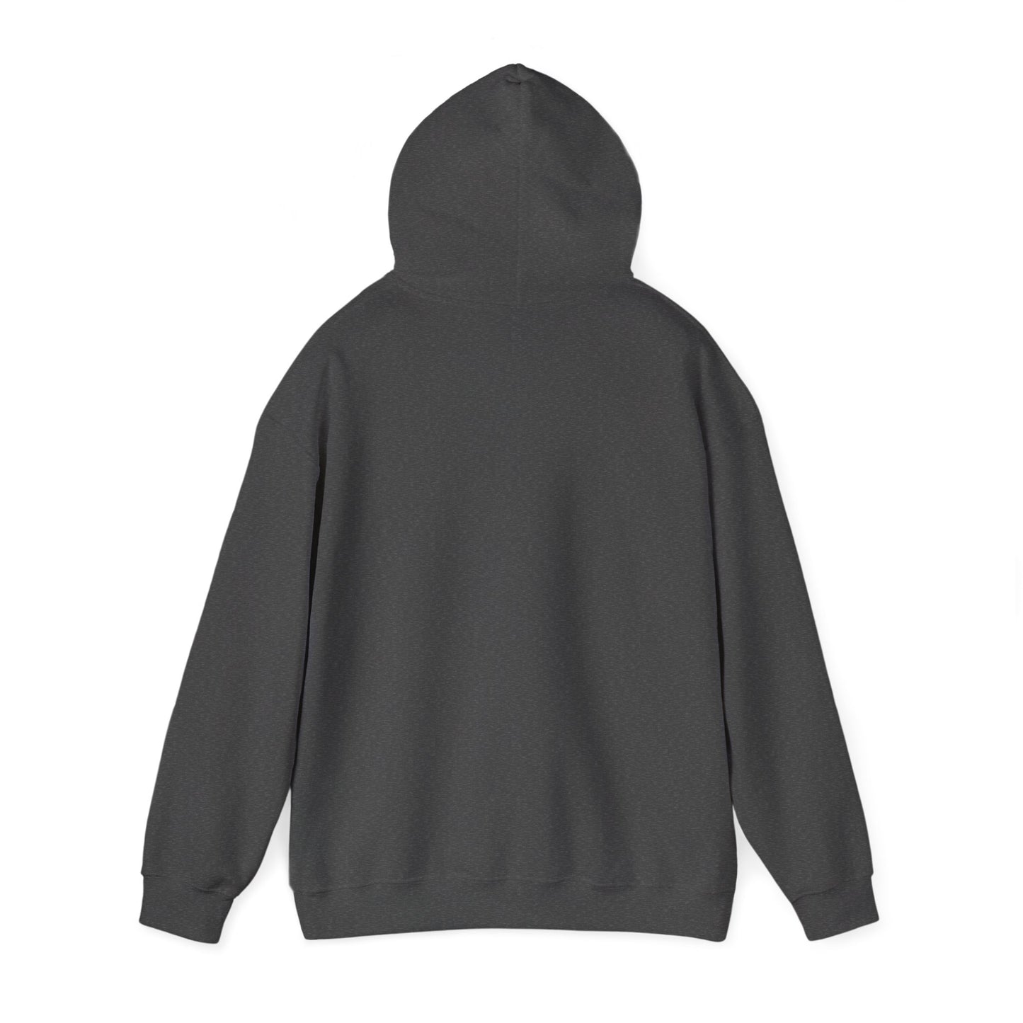 Heart Script Hoodie — Minimal Heart Text Graphic Pullover