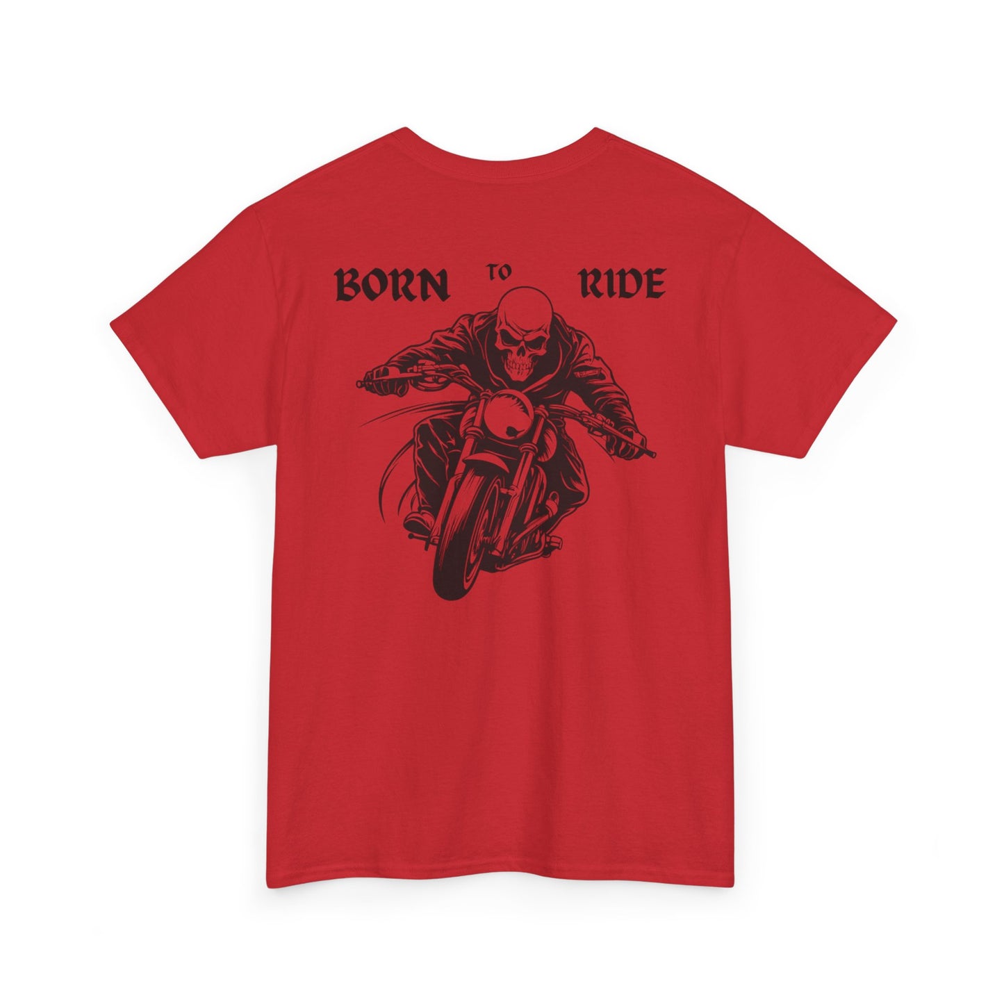 Born to Ride Unisex Heavy Cotton Tee - Perfect for Motorcycle Enthusiasts