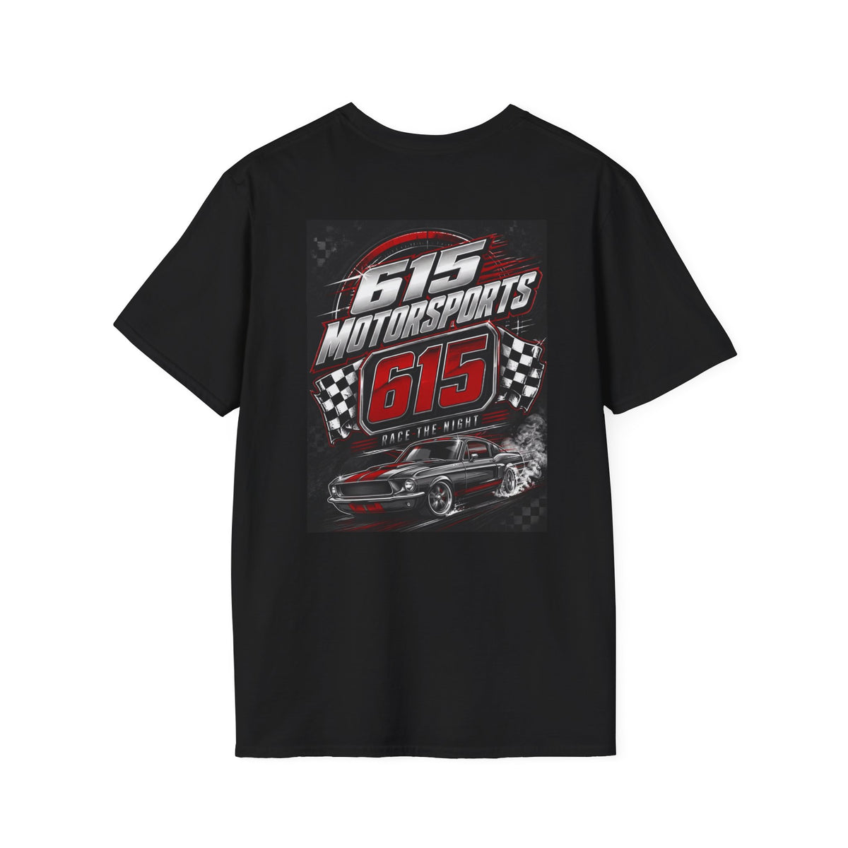 615 Motorsports T-Shirt | Racing Logo Tee, Small Chest Print