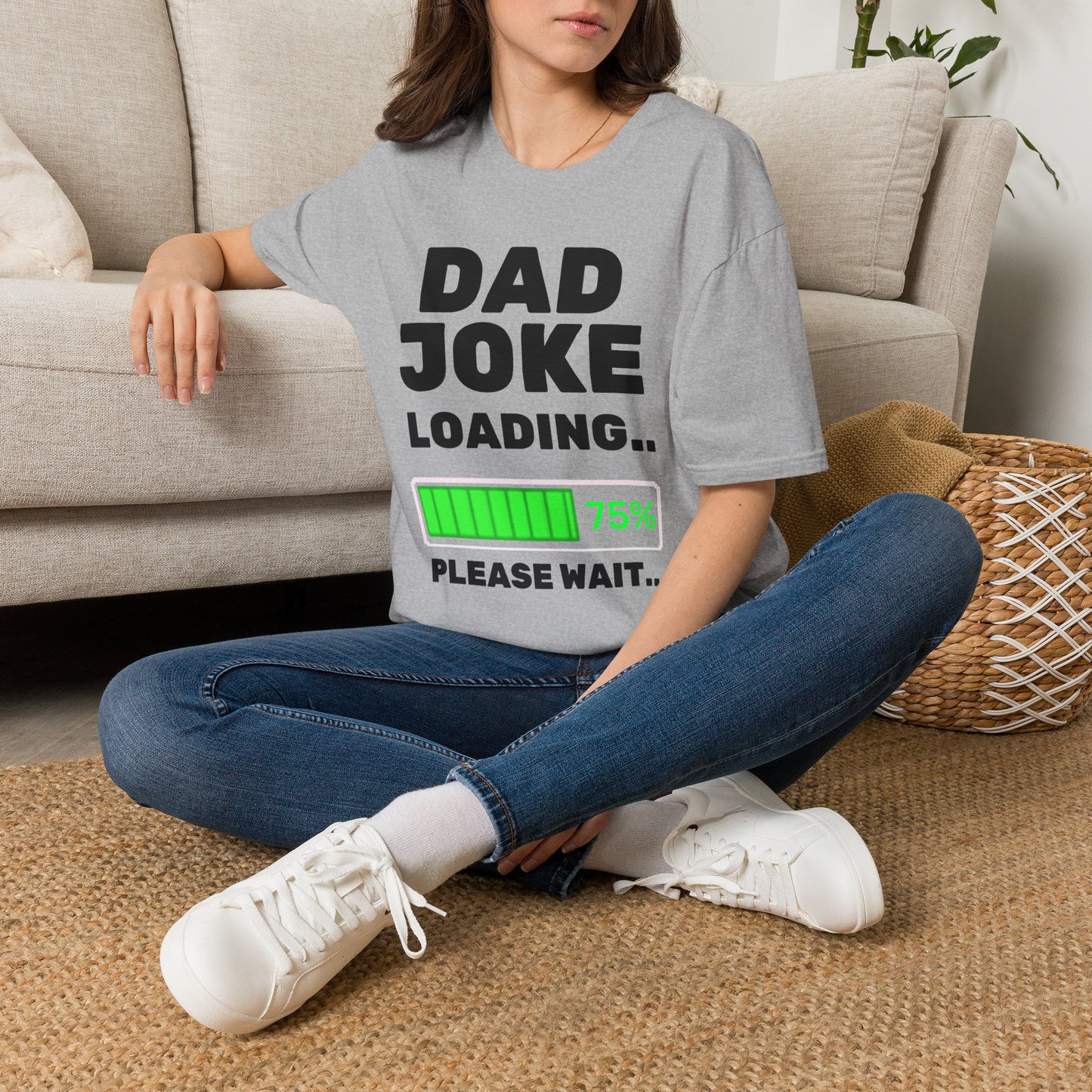 Dad Joke Loading T-Shirt | Funny Bar Humor Tee, Loading Progress Graphic