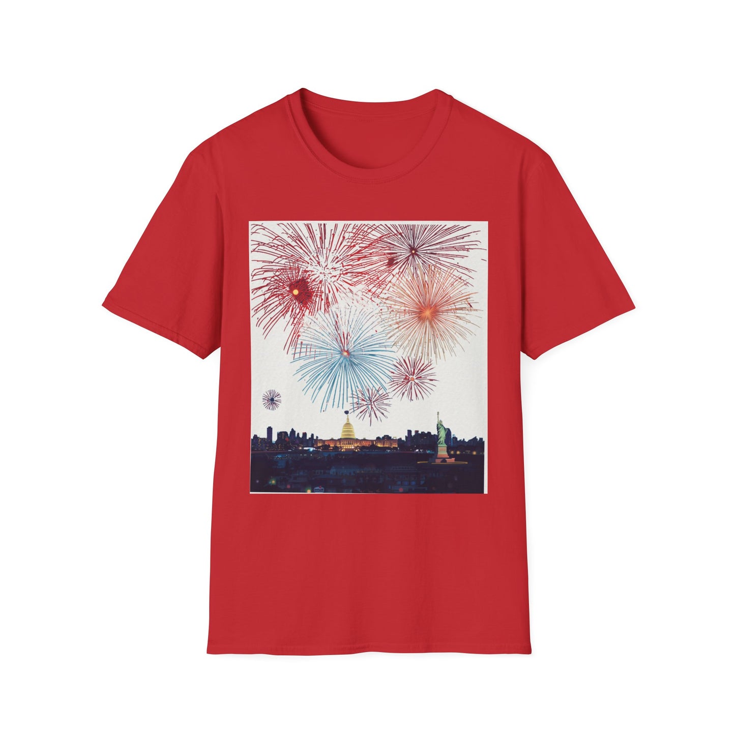 Fireworks Burst T-Shirt | Patriotic Sparkler Celebration Tee
