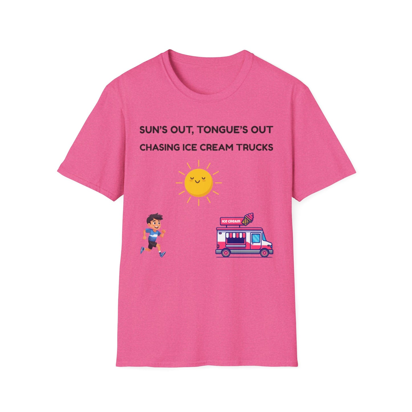 Suns Out Tongues Out Ice Cream TShirt, Summer Fun Shirt, Kids Ice Cream Truck Tee, Playful Unisex TShirt, Ice Cream Lover Gift