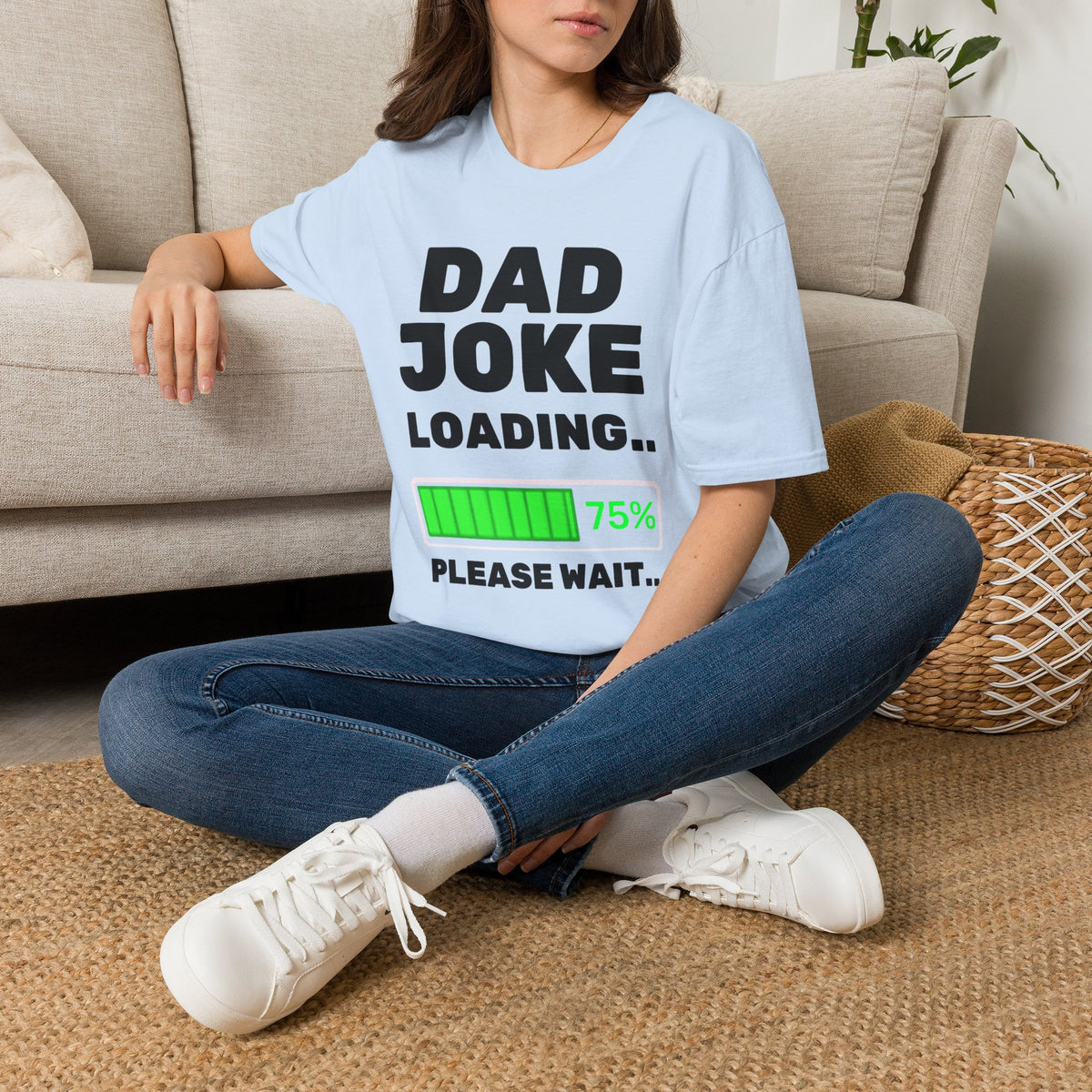 Dad Joke Loading T-Shirt | Funny Bar Humor Tee, Loading Progress Graphic