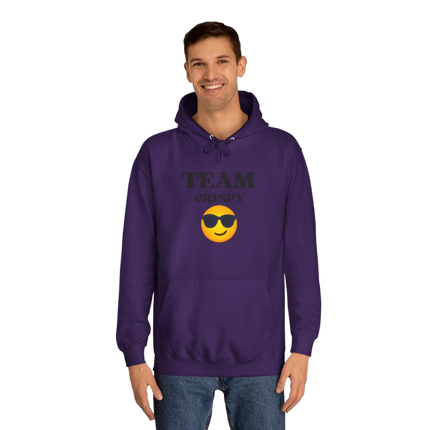 Cool College Hoodie - Team Crispy, Unisex Sweatshirt, Perfect for Students, Cozy Gift for Graduates, Casual Everyday Wear