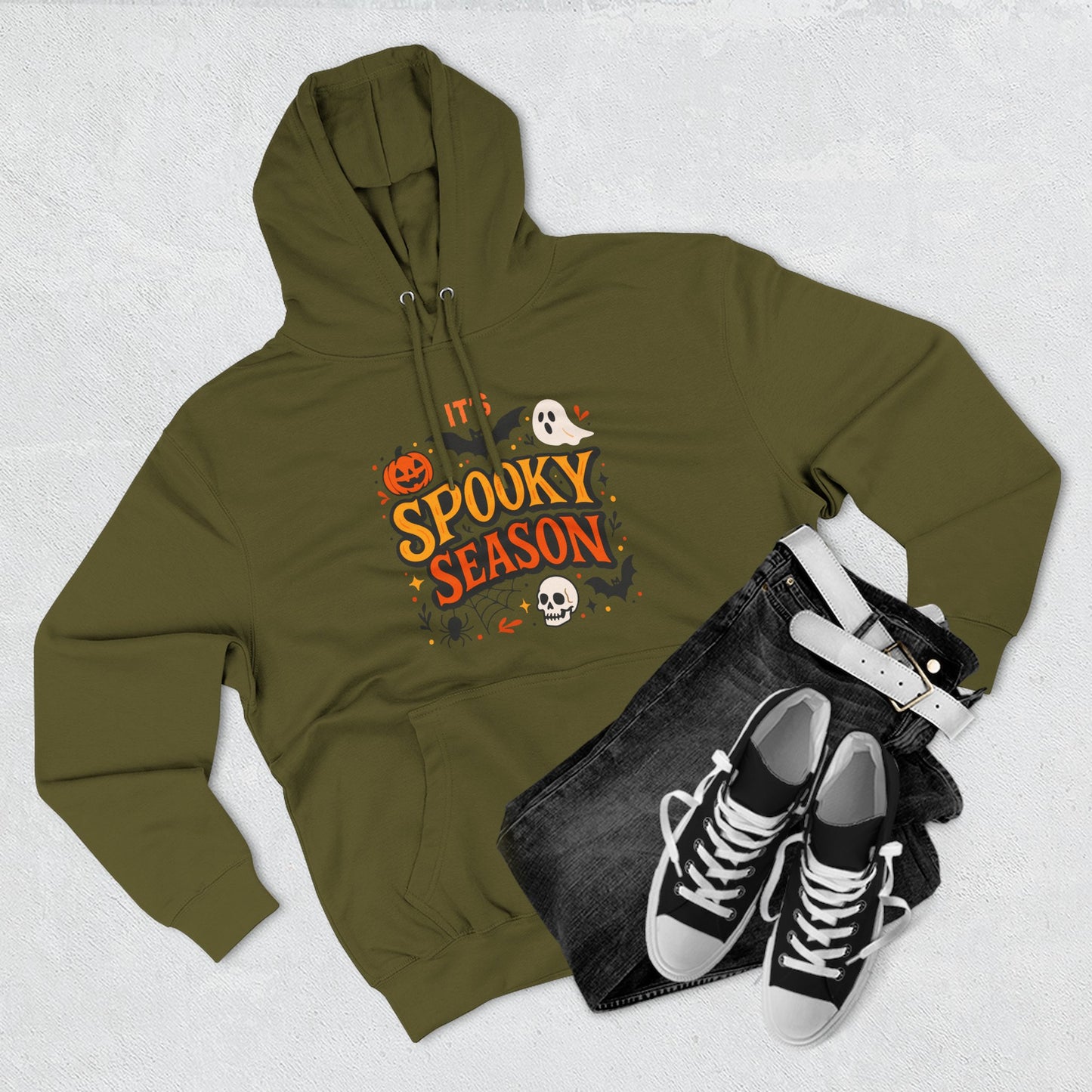 Spooky Season Hoodie, Fall Fashion, Halloween Sweatshirt, Cozy Gift, Graphic Hoodie, Autumn Apparel