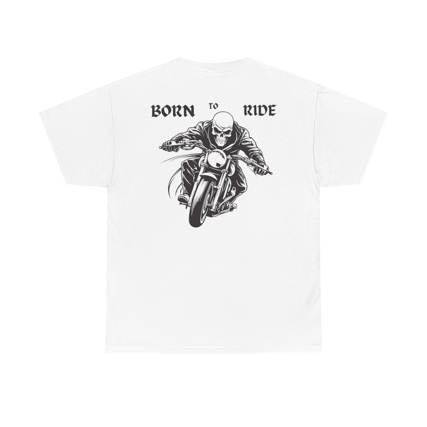 Born to Ride Unisex Heavy Cotton Tee - Perfect for Motorcycle Enthusiasts