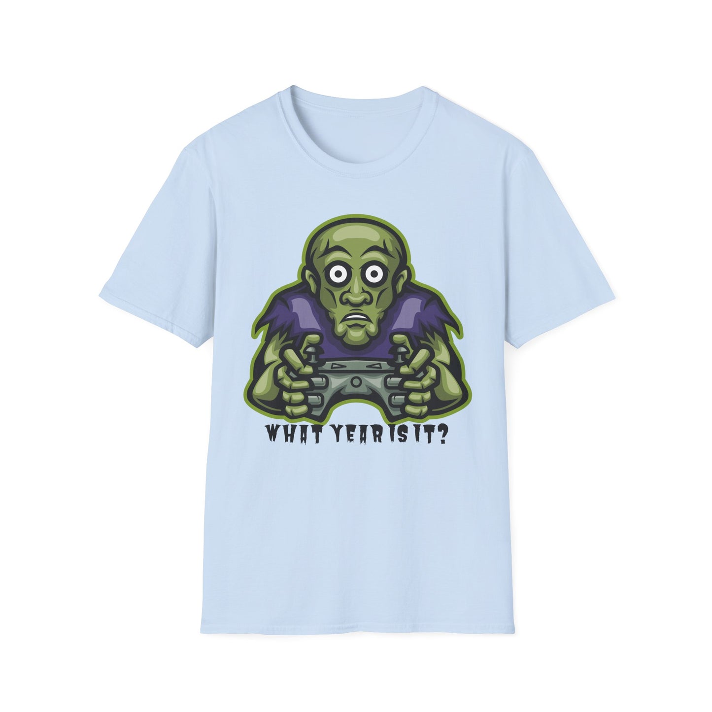 Retro Gamer T-Shirt, Fun Gaming Tee, Unisex Softstyle Shirt, What Year Is It? Gift for Gamers, Cool Casual Wear