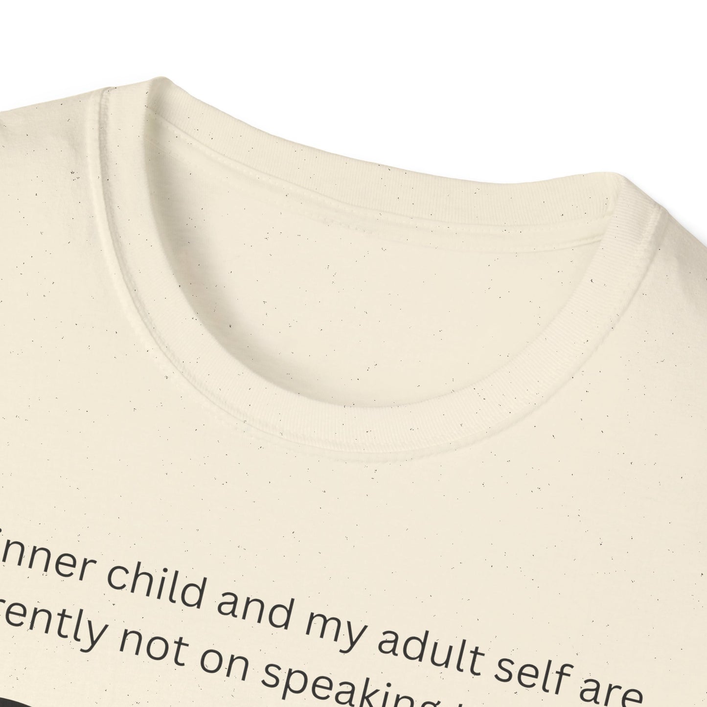 Humorous Inner Child T-Shirt, Funny Gift, Unisex Tee, Adult Humor Shirt, Self-Care Apparel, Memorable Occasion Shirt