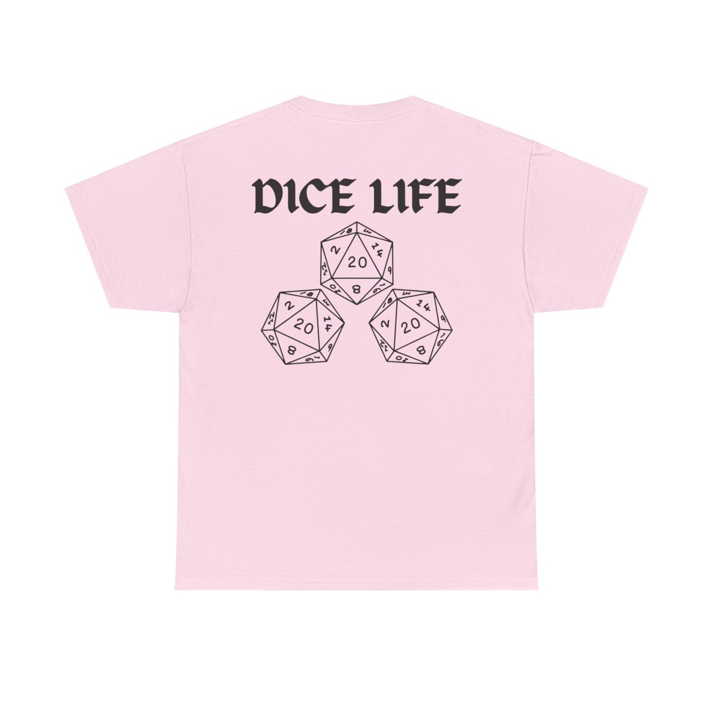 Dice Life Gaming T-Shirt, Perfect for Gamers, D&D Enthusiasts, Casual Wear, Gift for Tabletop Players, Unisex Graphic Tee