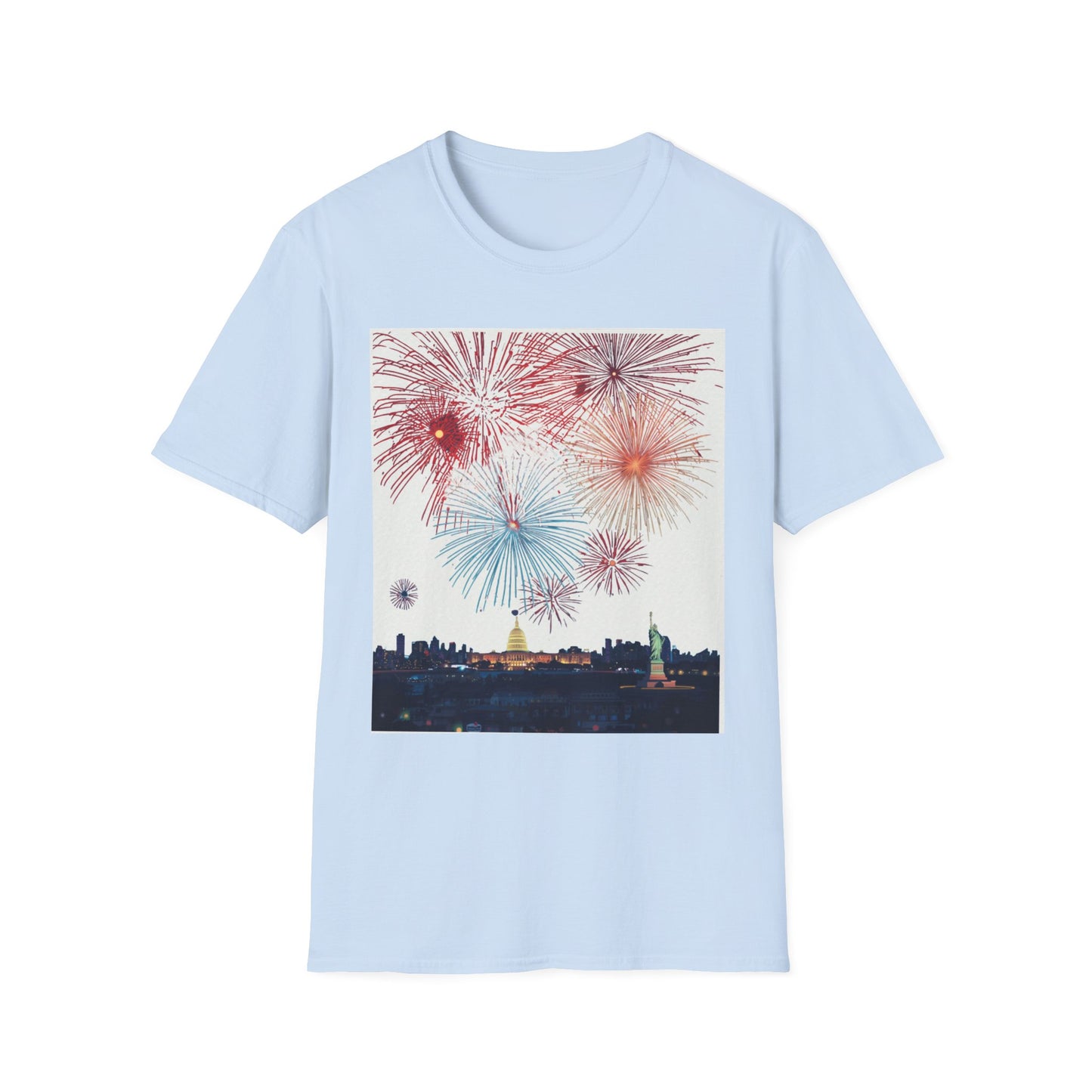 Fireworks Burst T-Shirt | Patriotic Sparkler Celebration Tee