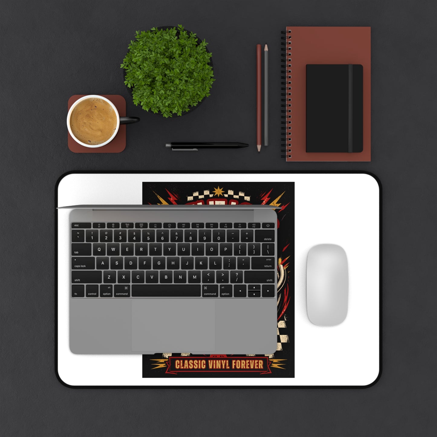 Spin It Loud Record Player desk mat | Classic Vinyl Forever, Retro Music