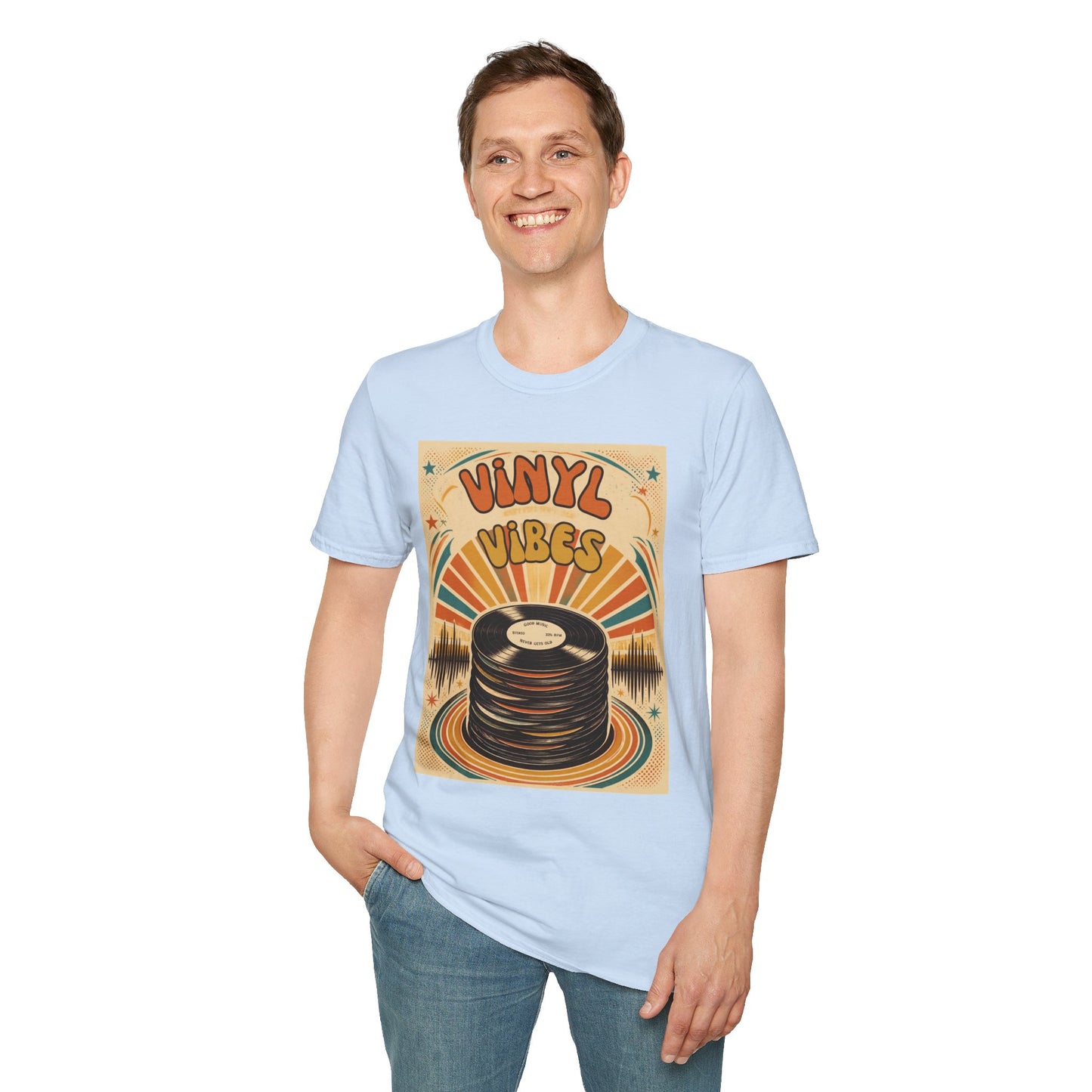 Vinyl Vibes Retro Record Tee | T-Shirt