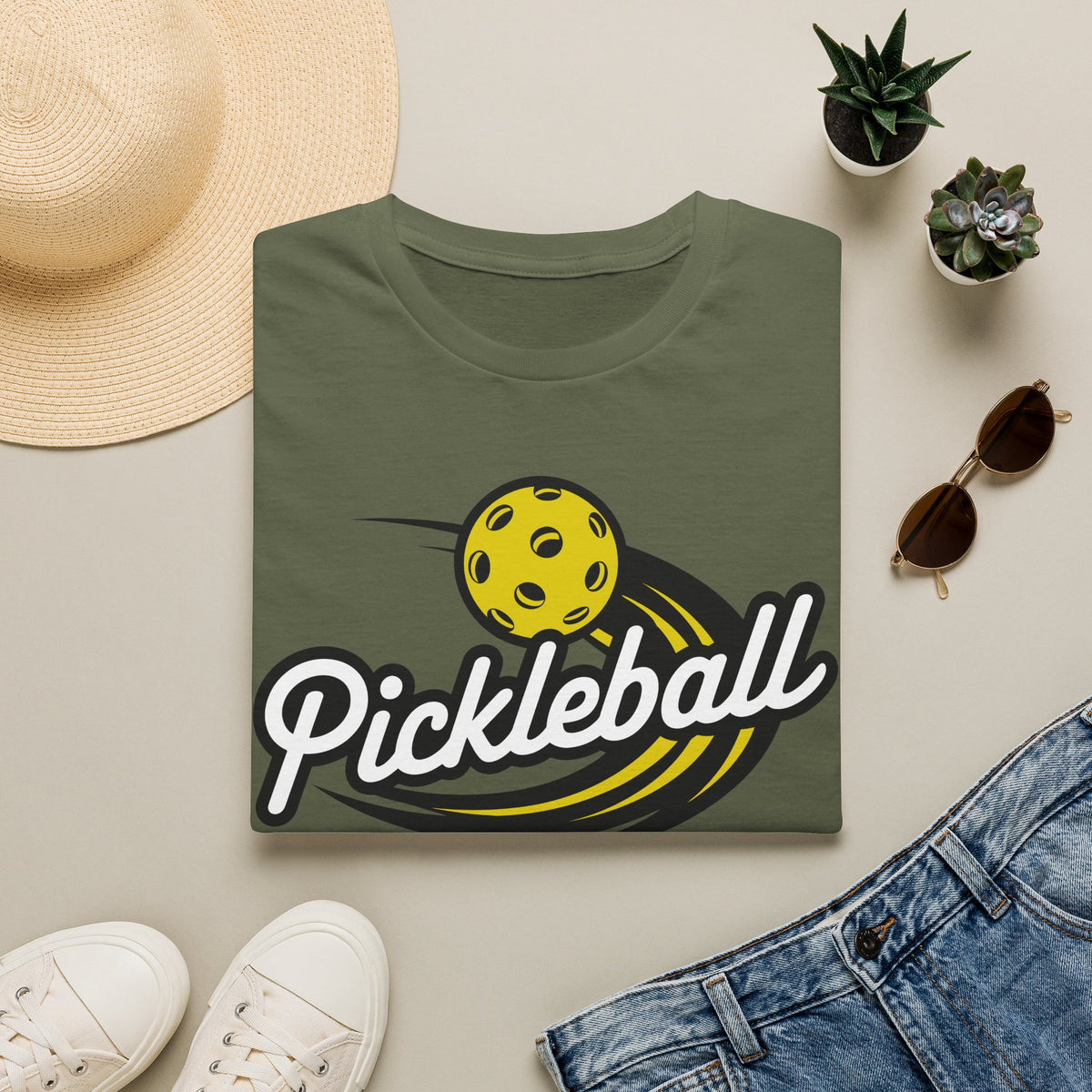 Pickleball Logo 'Just One More Game' T-Shirt | Pickleball Tee