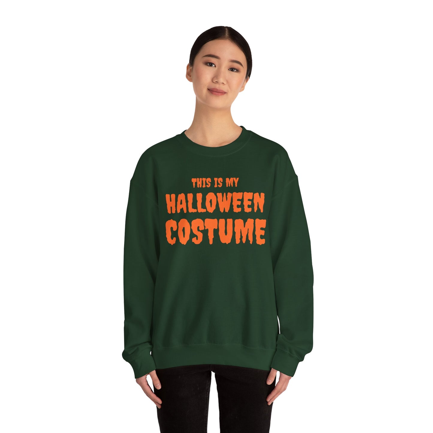 Halloween Costume Crewneck Sweatshirt, Unisex Sweatshirt, Cozy Halloween Apparel, Festive Fall Clothing, Halloween Party Outfit