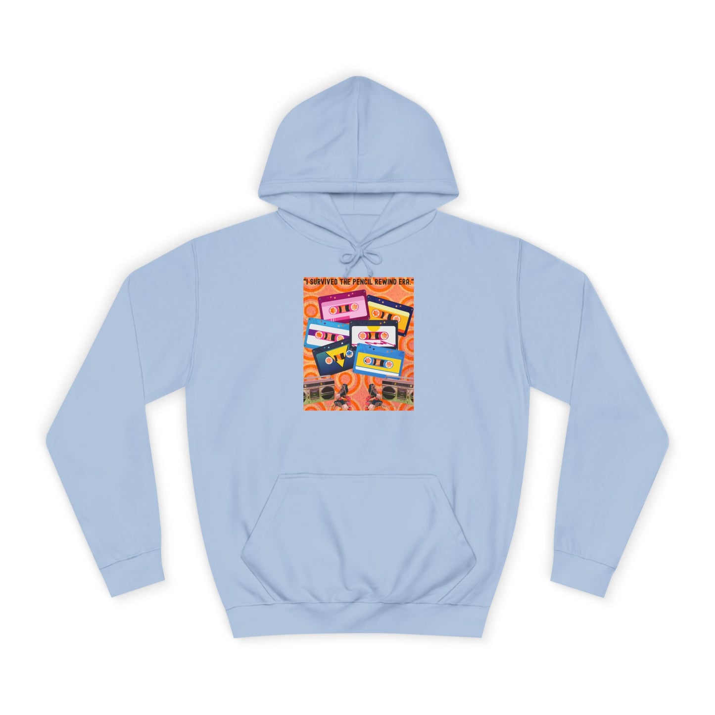 Colorful Retro College Hoodie, Unisex College Sweatshirt, Graphic Hoodie for Students, Cozy Casual Wear, Gift for College Students